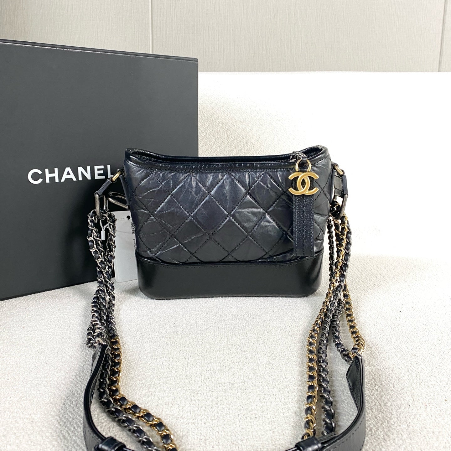 Chanel - Gabrielle - Leather - Black - (small)