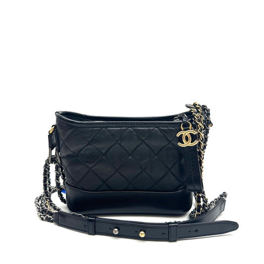 Chanel - Gabrielle - Leather - Black - (small)