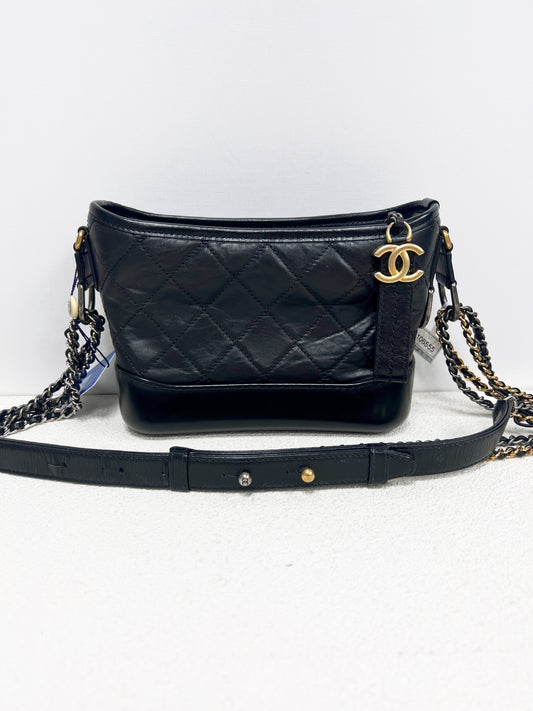 Chanel - Gabrielle - Leather - Black - (small)