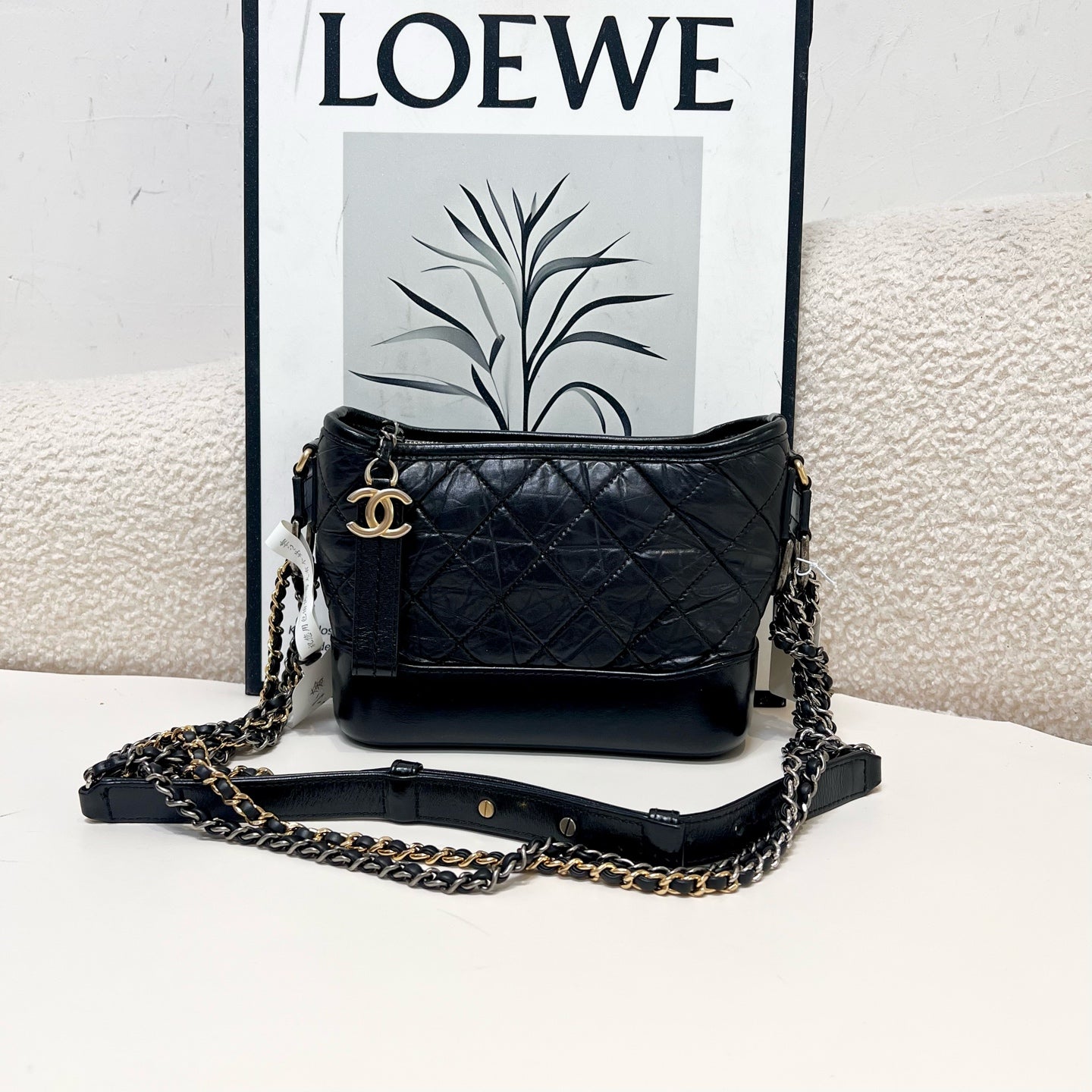 Chanel - Gabrielle - Leather - Black - (small)