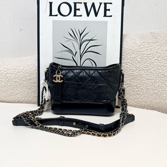 Chanel - Gabrielle - Leather - Black - (small)