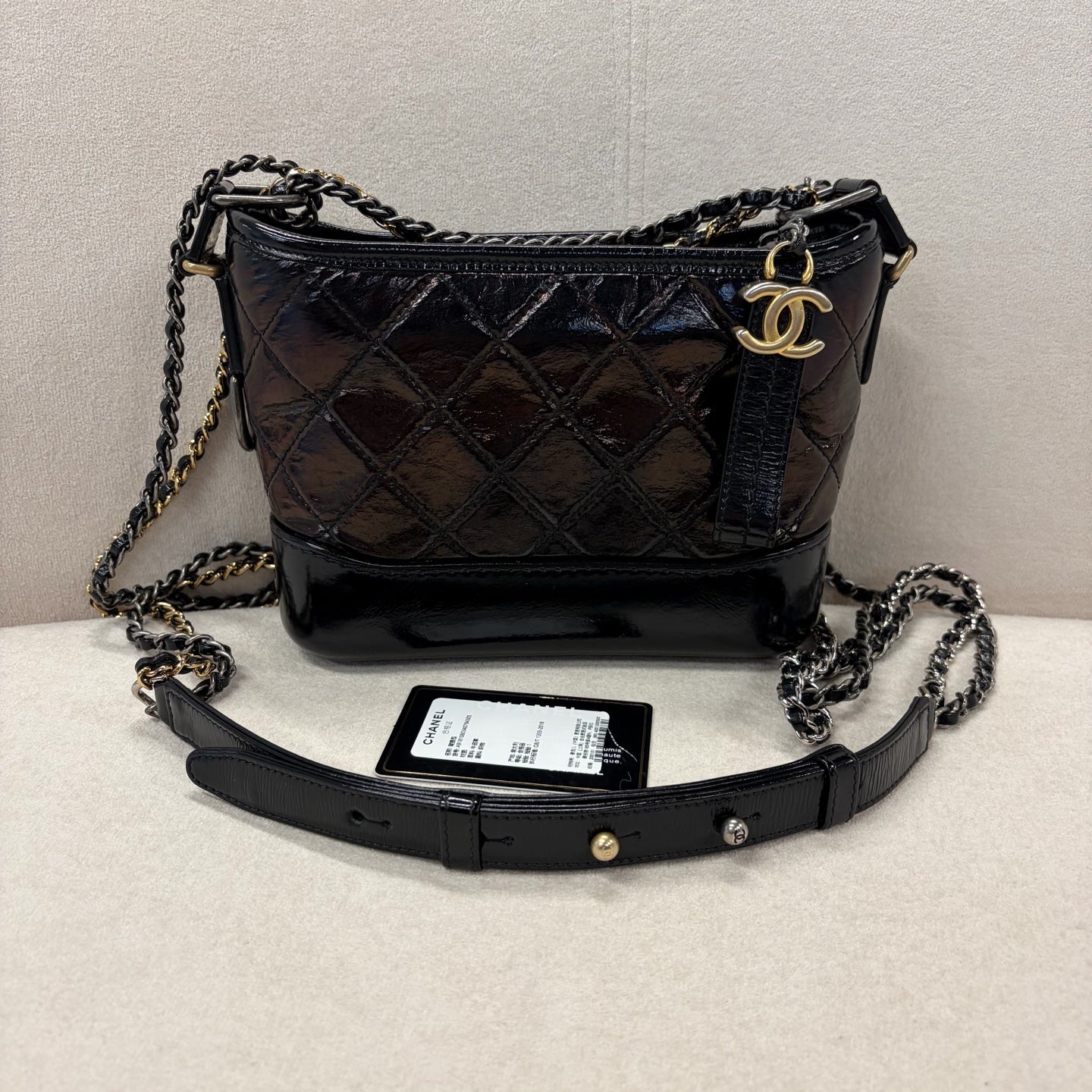 Chanel - Gabrielle - Leather - Black - (small)