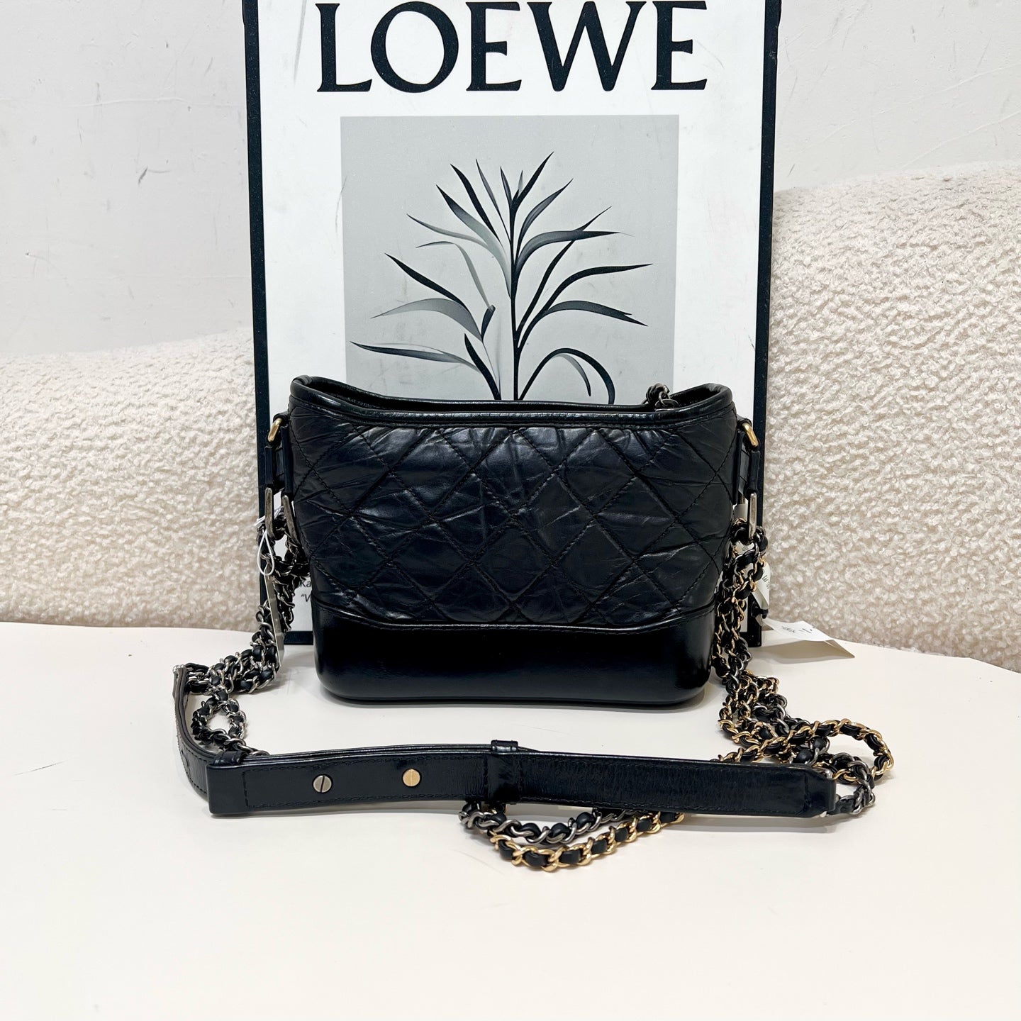 Chanel - Gabrielle - Leather - Black - (small)