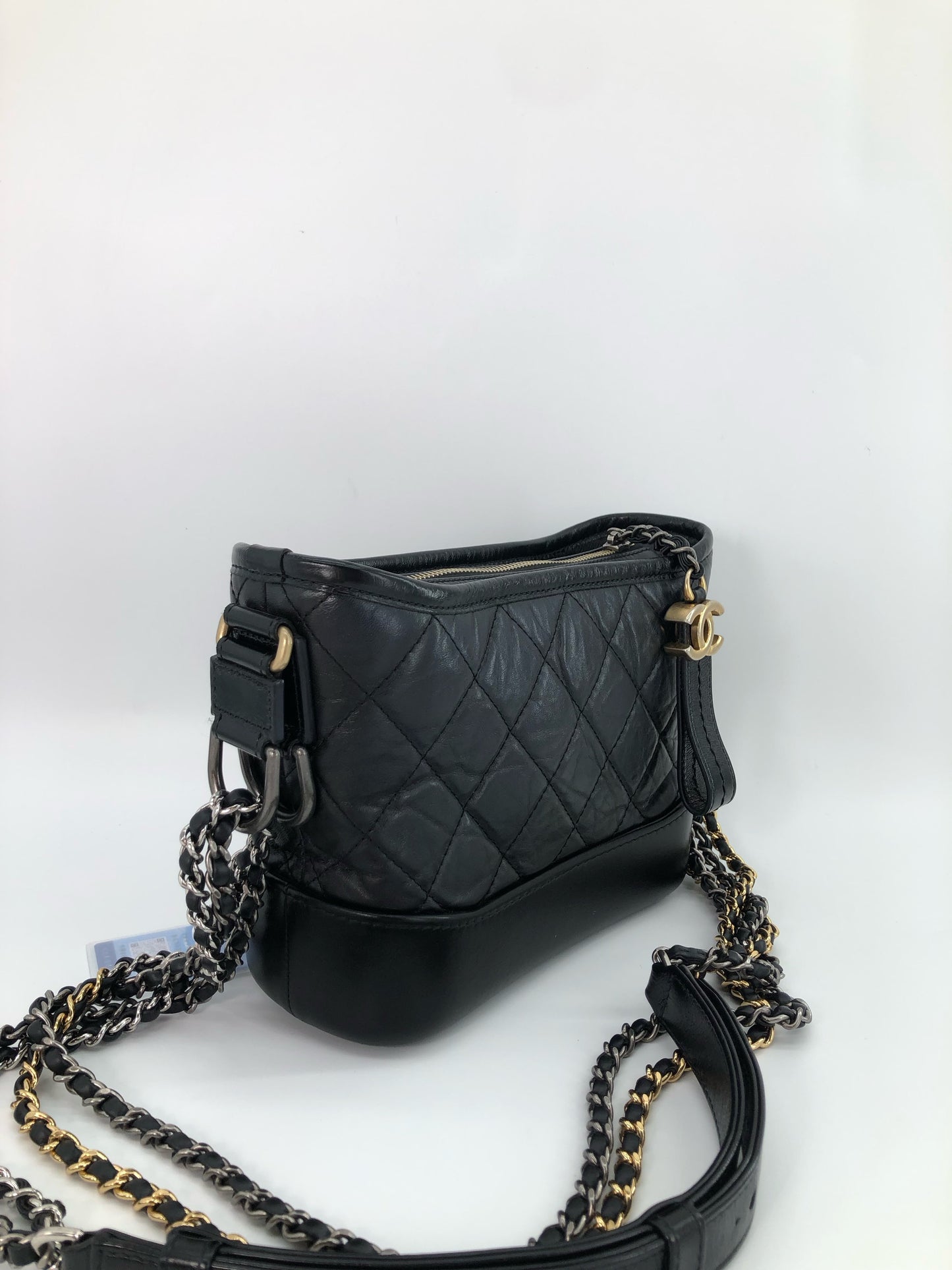 Chanel - Gabrielle - Leather - Black - (small)