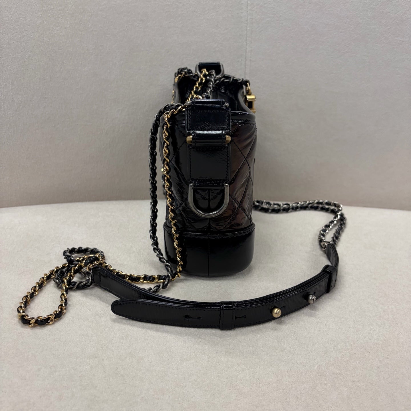 Chanel - Gabrielle - Leather - Black - (small)