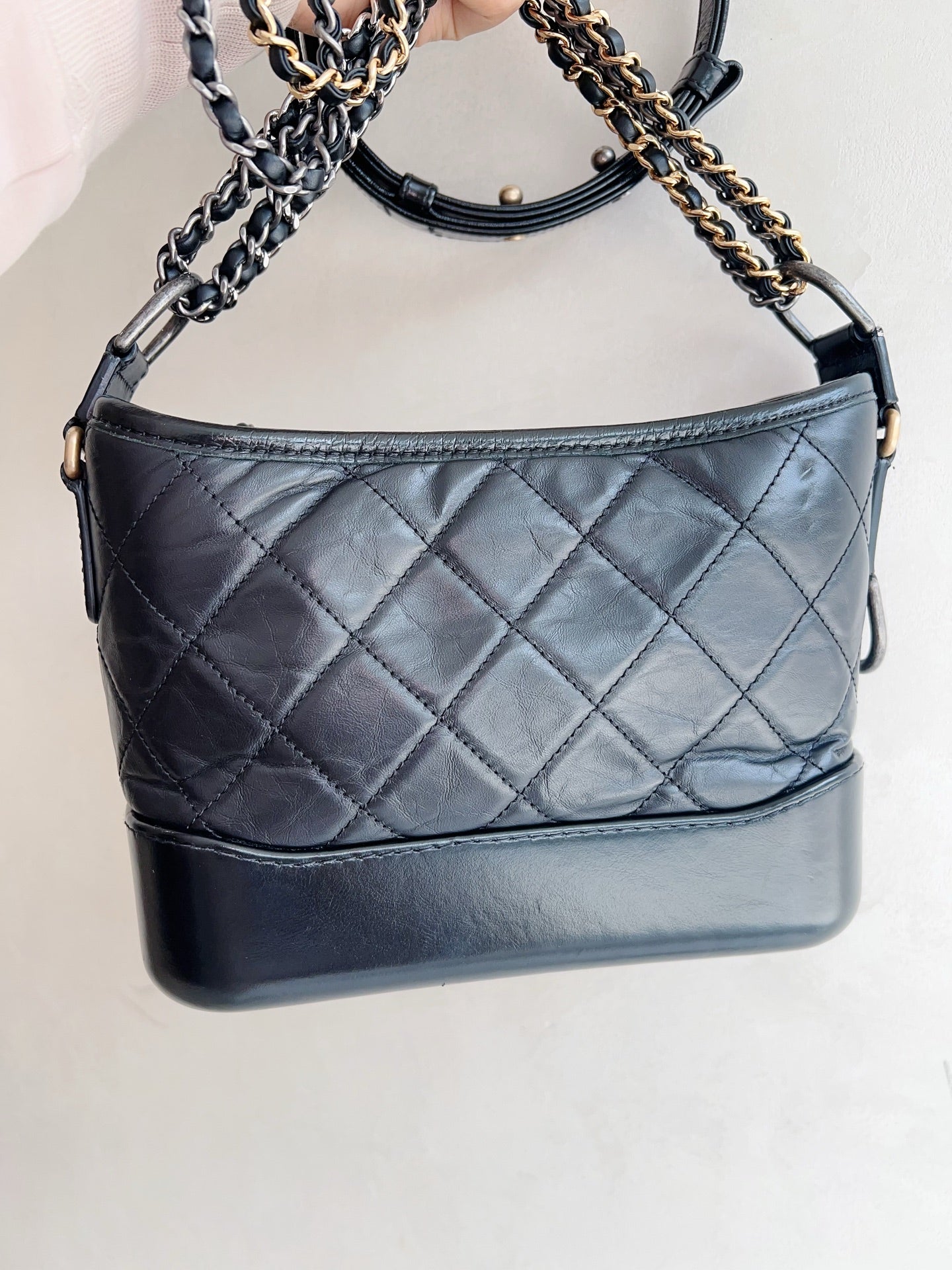 Chanel - Gabrielle - Leather - Black - (small)