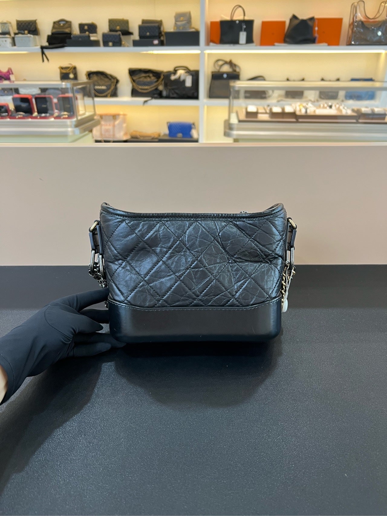 Chanel - Gabrielle - Leather - Black - (small)