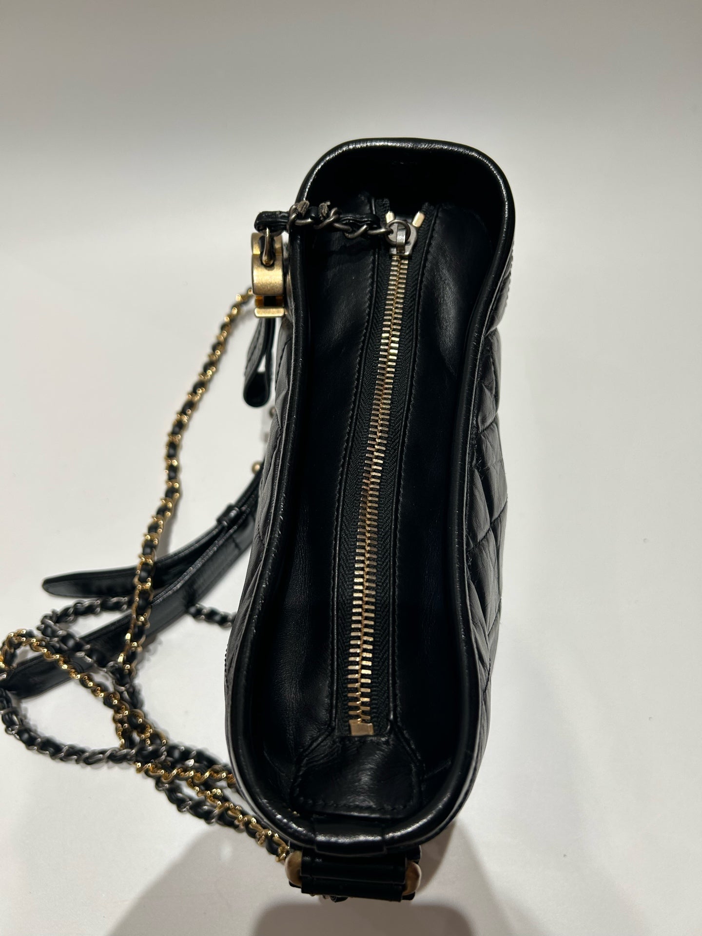 Chanel - Gabrielle - Leather - Black - (small)