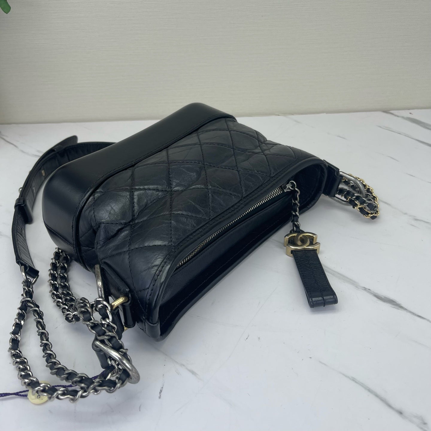 Chanel - Gabrielle - Leather - Black - (small)