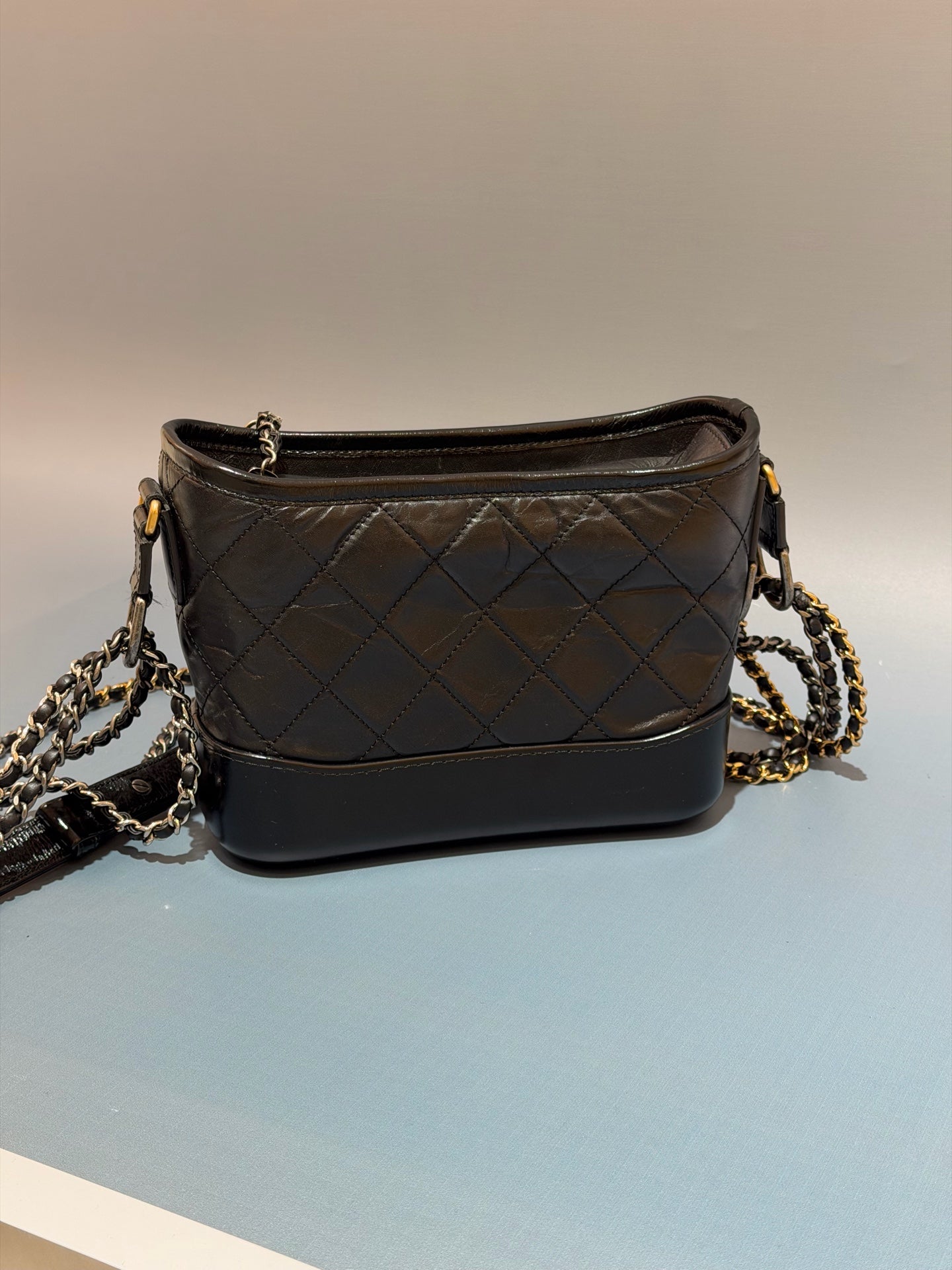 Chanel - Gabrielle - Leather - Black - (small)