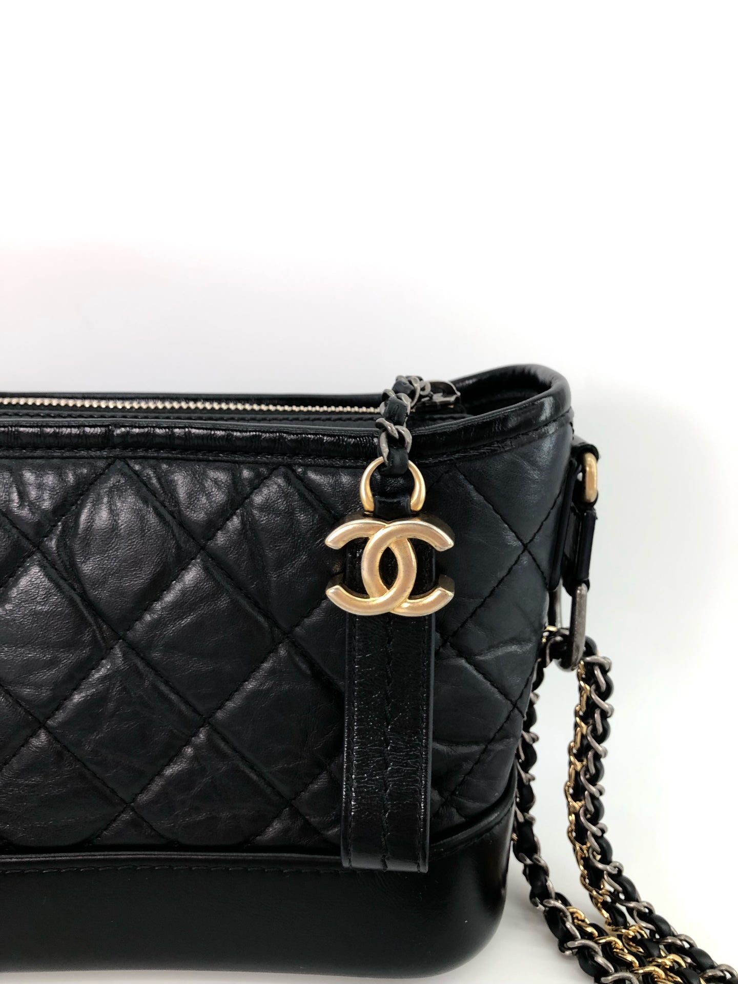 Chanel - Gabrielle - Leather - Black - (small)