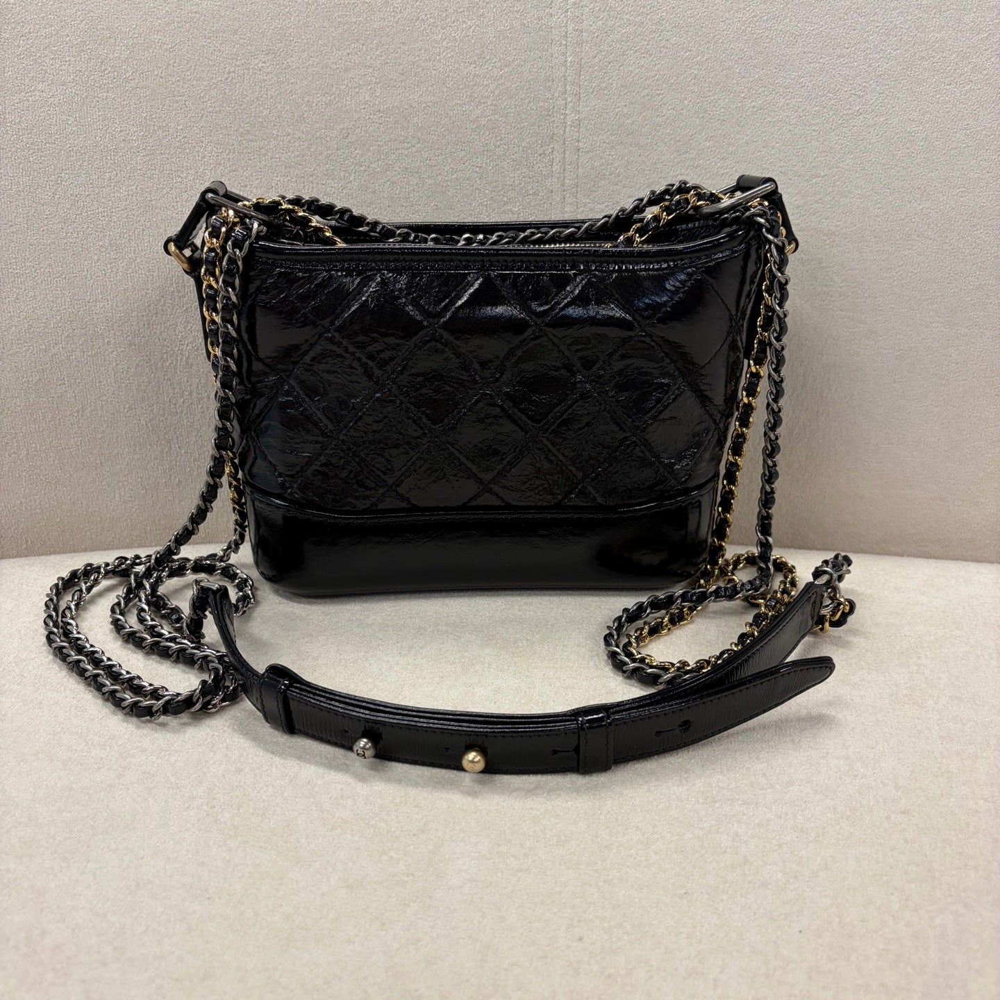 Chanel - Gabrielle - Leather - Black - (small)
