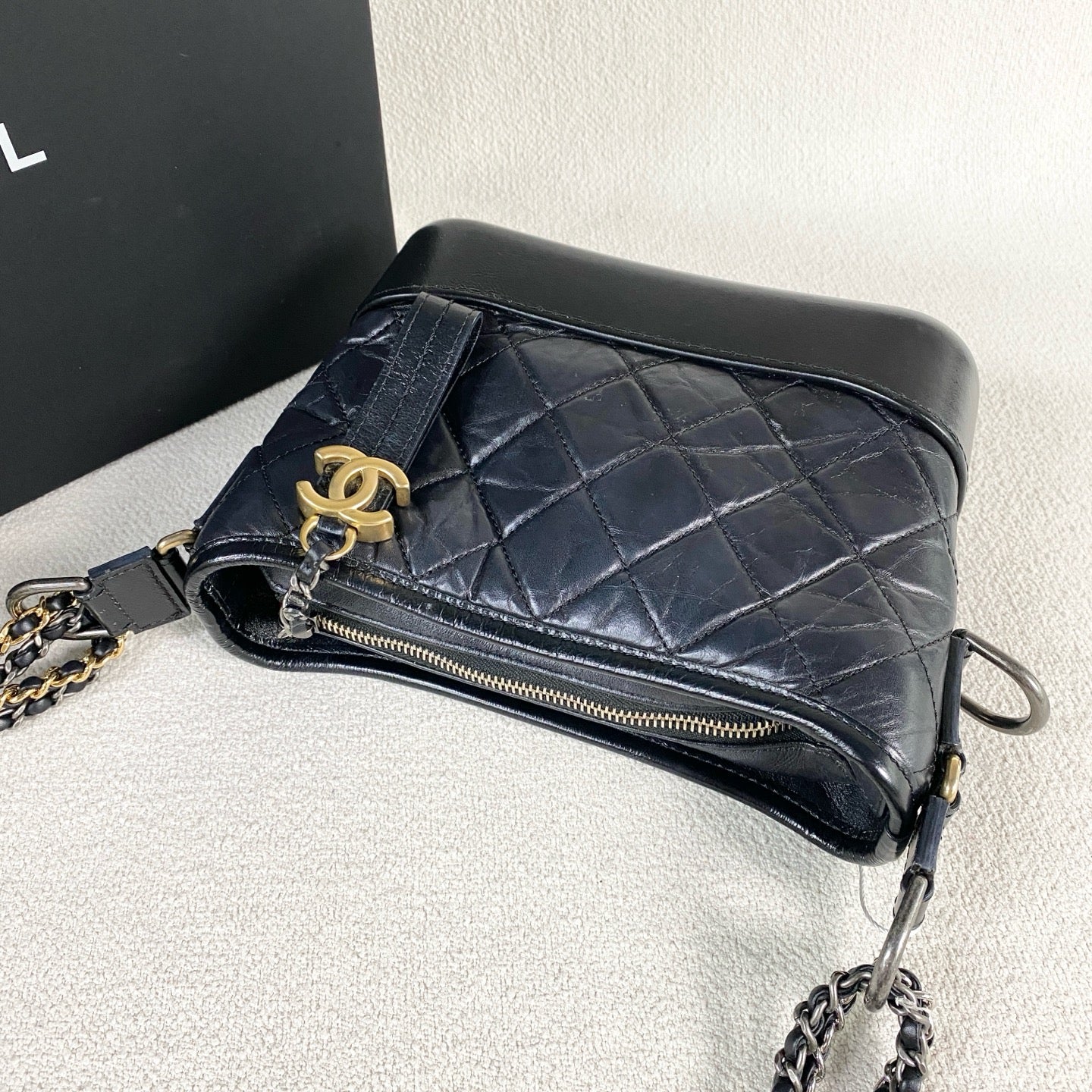 Chanel - Gabrielle - Leather - Black - (small)
