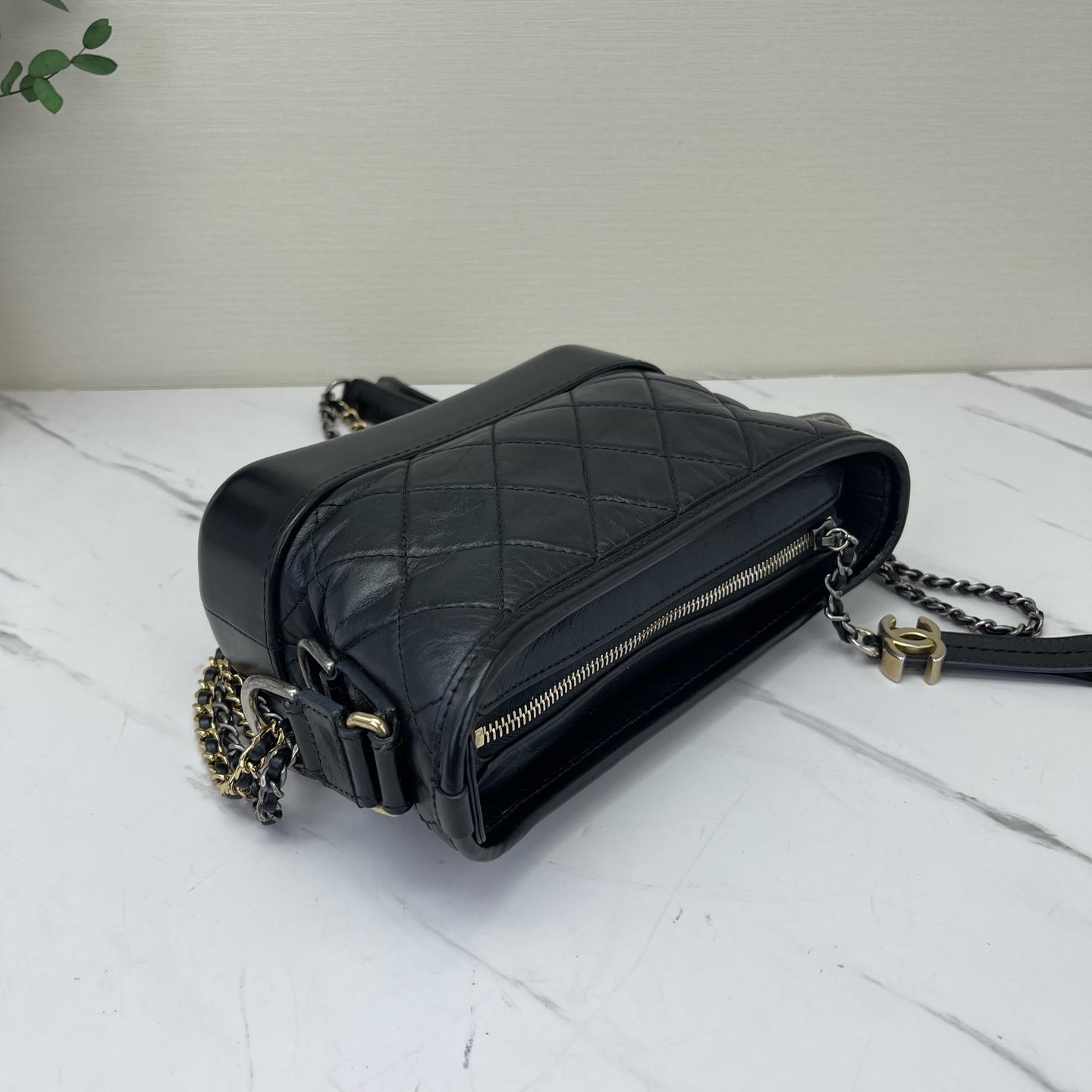 Chanel - Gabrielle - Leather - Black - (small)
