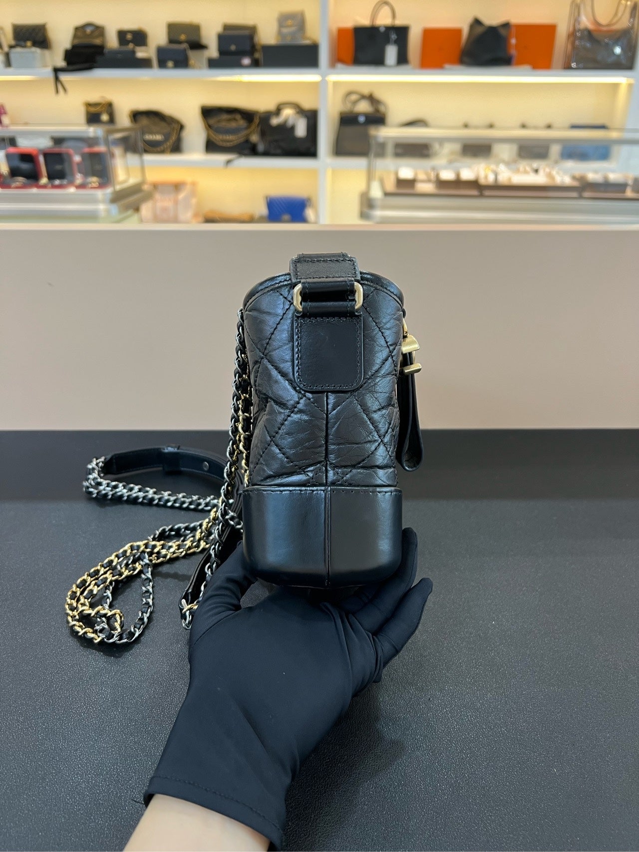 Chanel - Gabrielle - Leather - Black - (small)