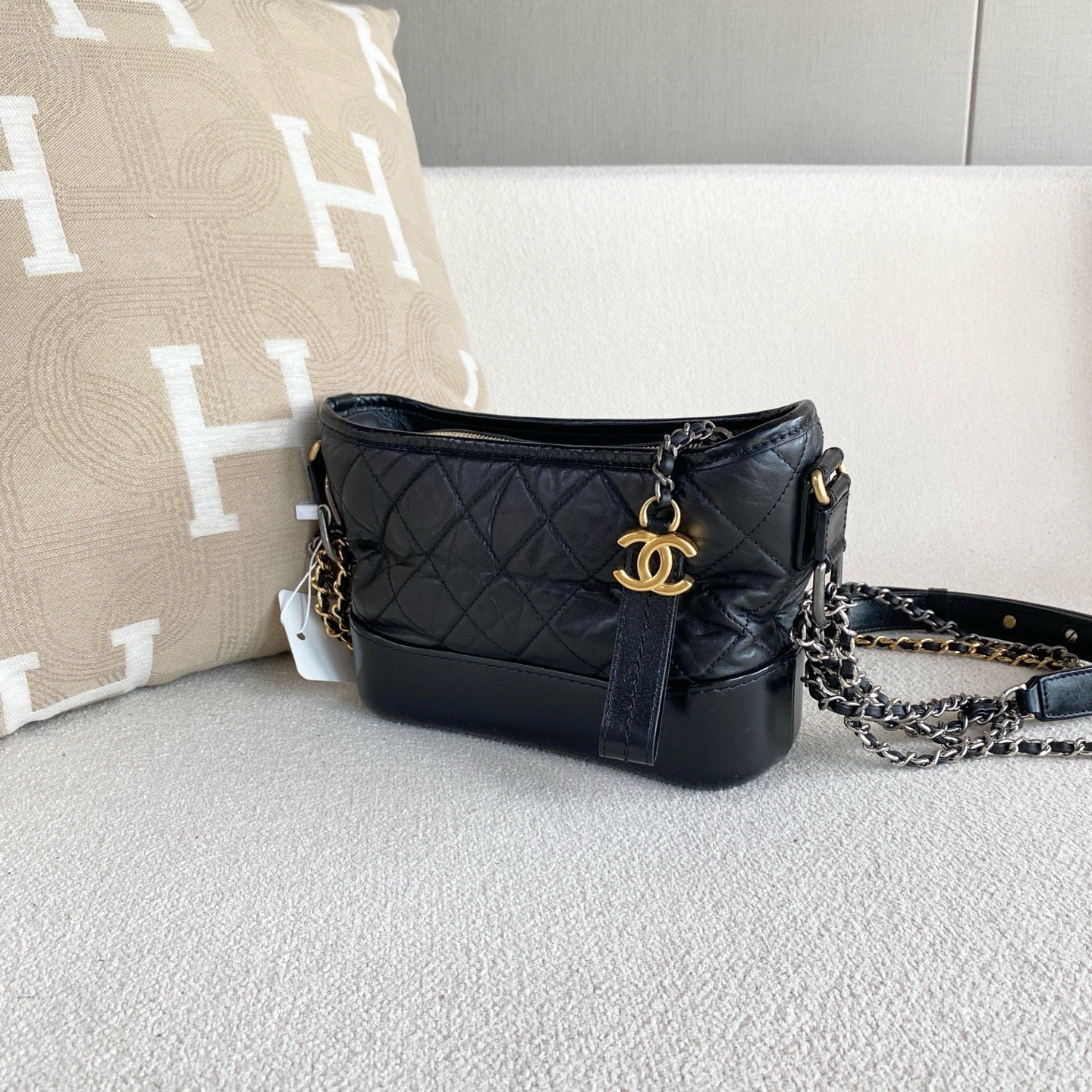 Chanel - Gabrielle - Leather - Black - (small)