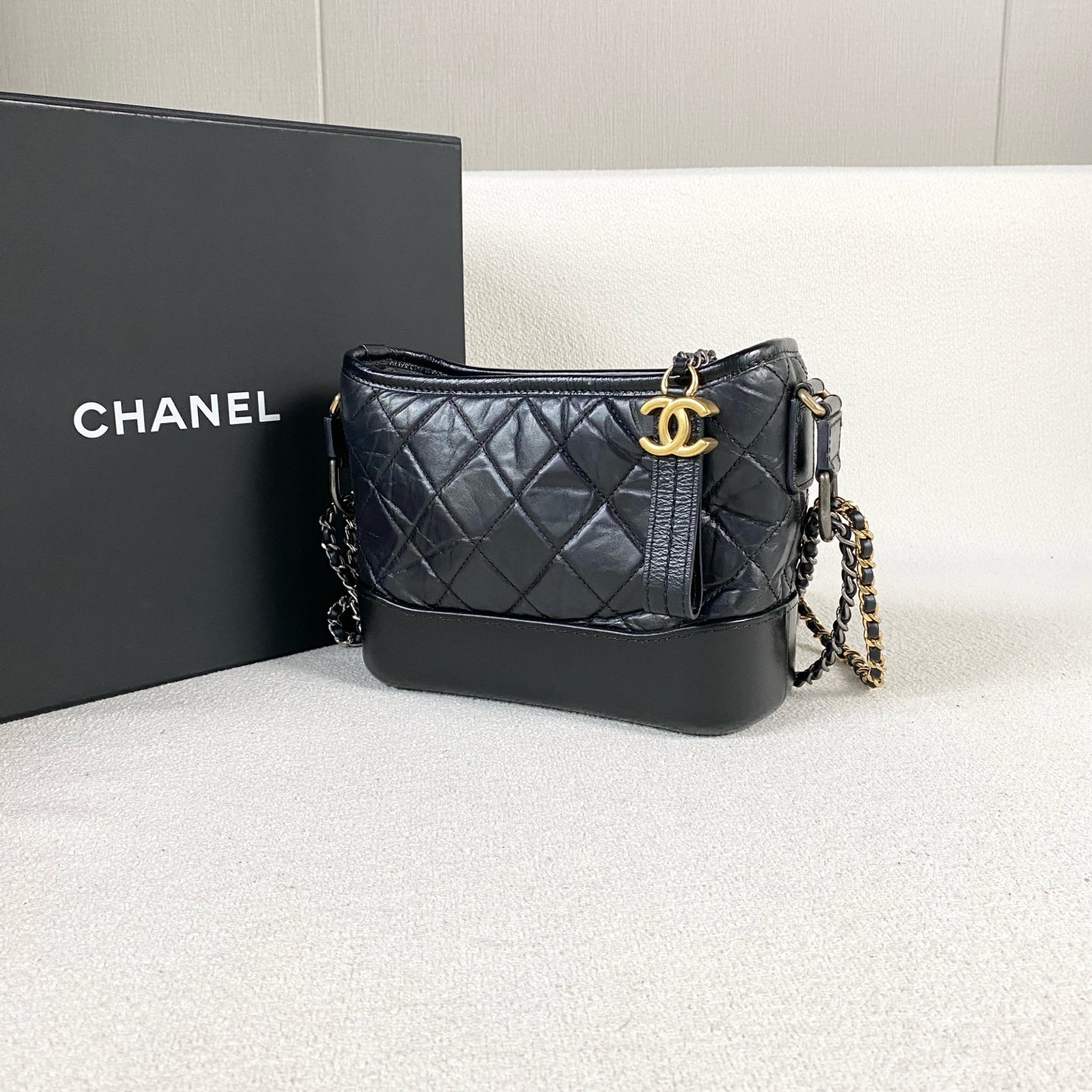 Chanel - Gabrielle - Leather - Black - (small)