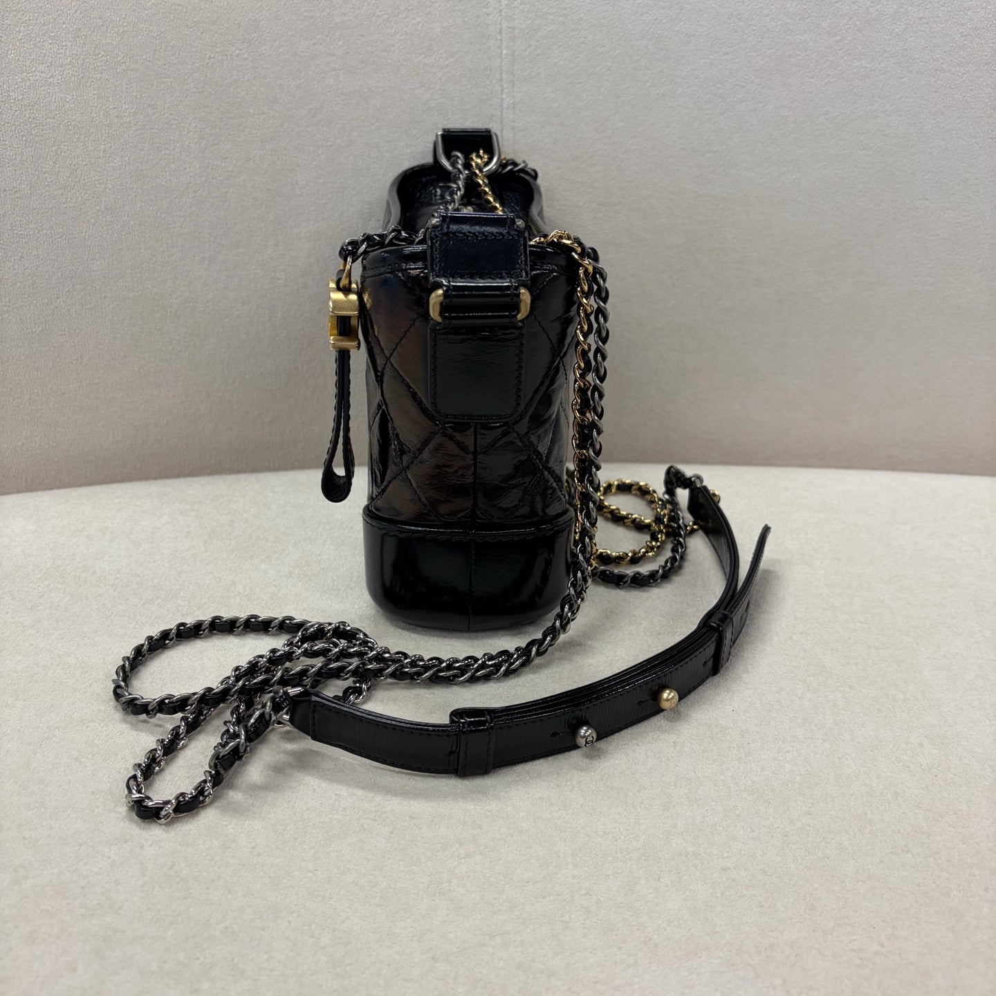 Chanel - Gabrielle - Leather - Black - (small)