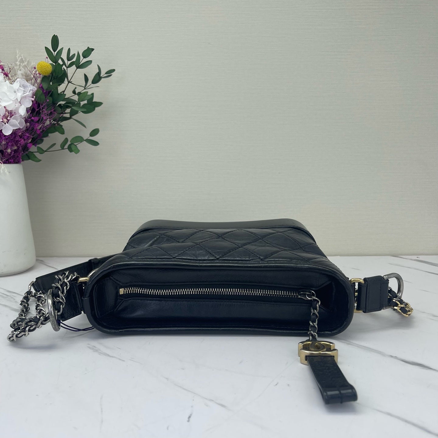 Chanel - Gabrielle - Leather - Black - (small)