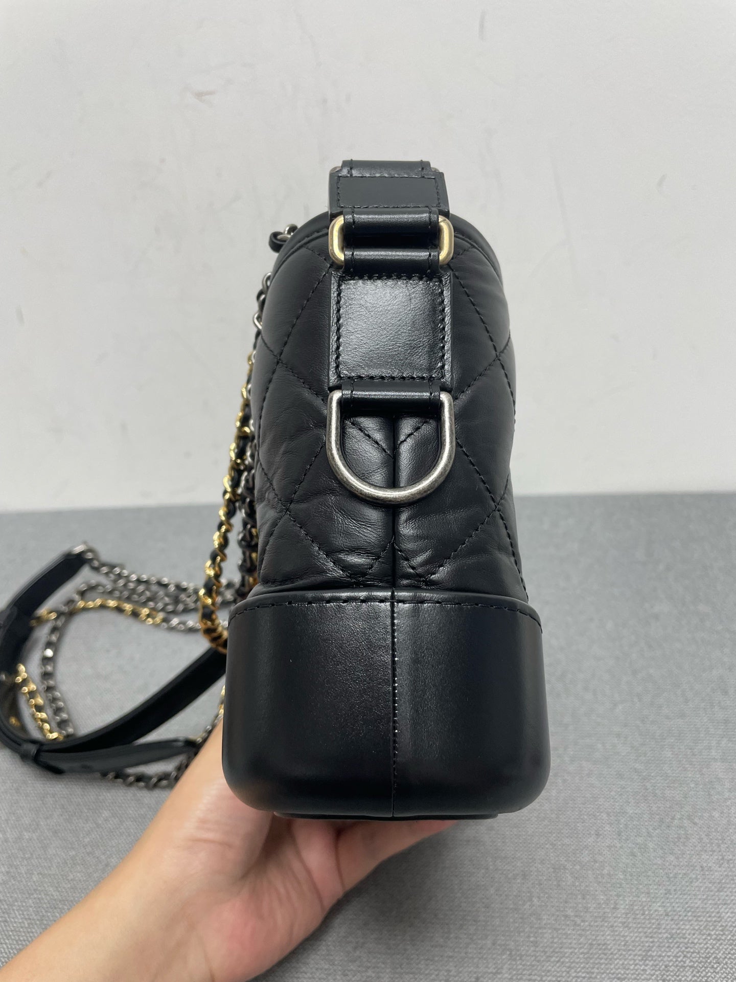 Chanel - Gabrielle - Leather - Black - (Small)