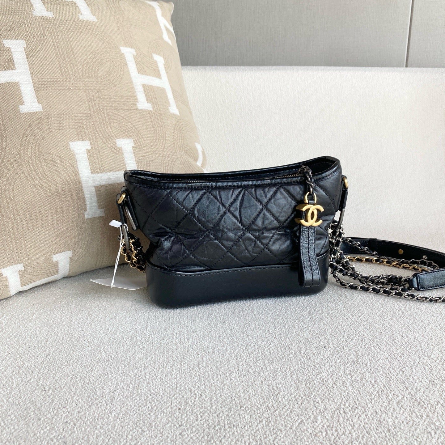 Chanel - Gabrielle - Leather - Black - (small)