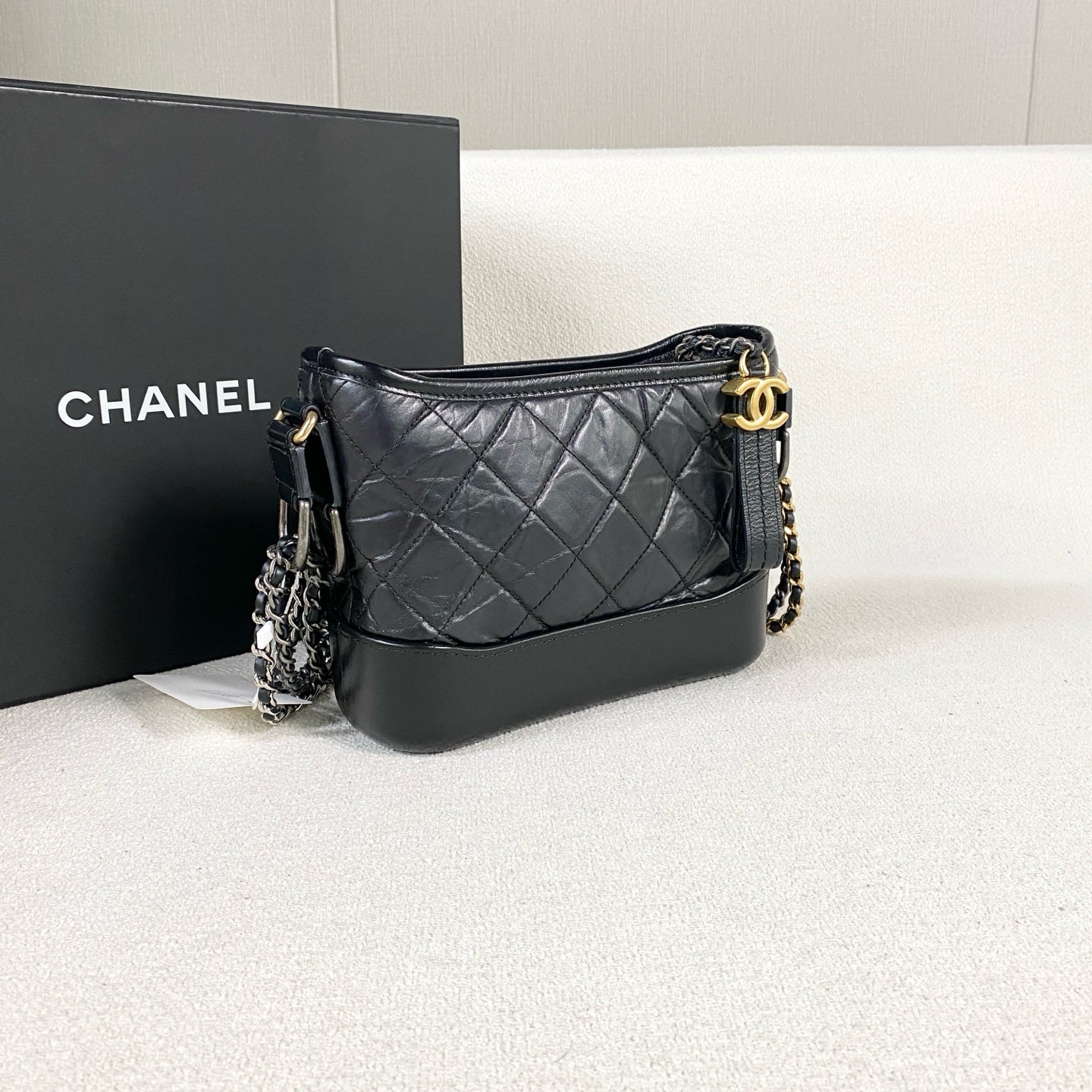 Chanel - Gabrielle - Leather - Black - (small)