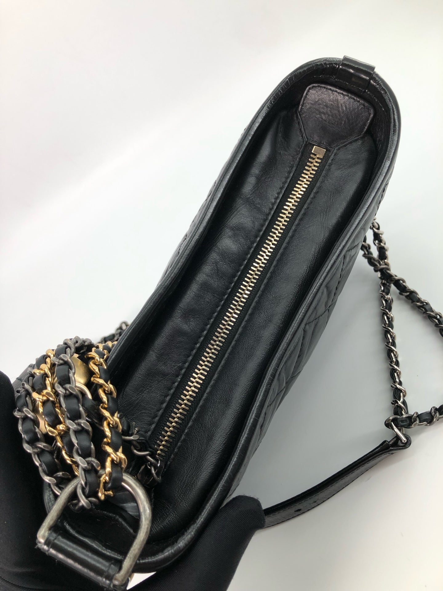 Chanel - Gabrielle - Leather - Black - (small)