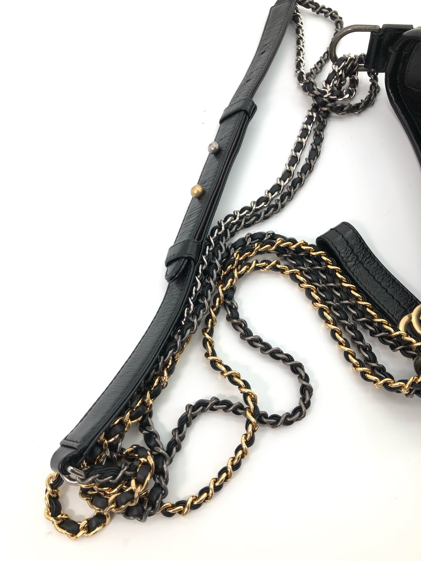 Chanel - Gabrielle - Leather - Black - (small)