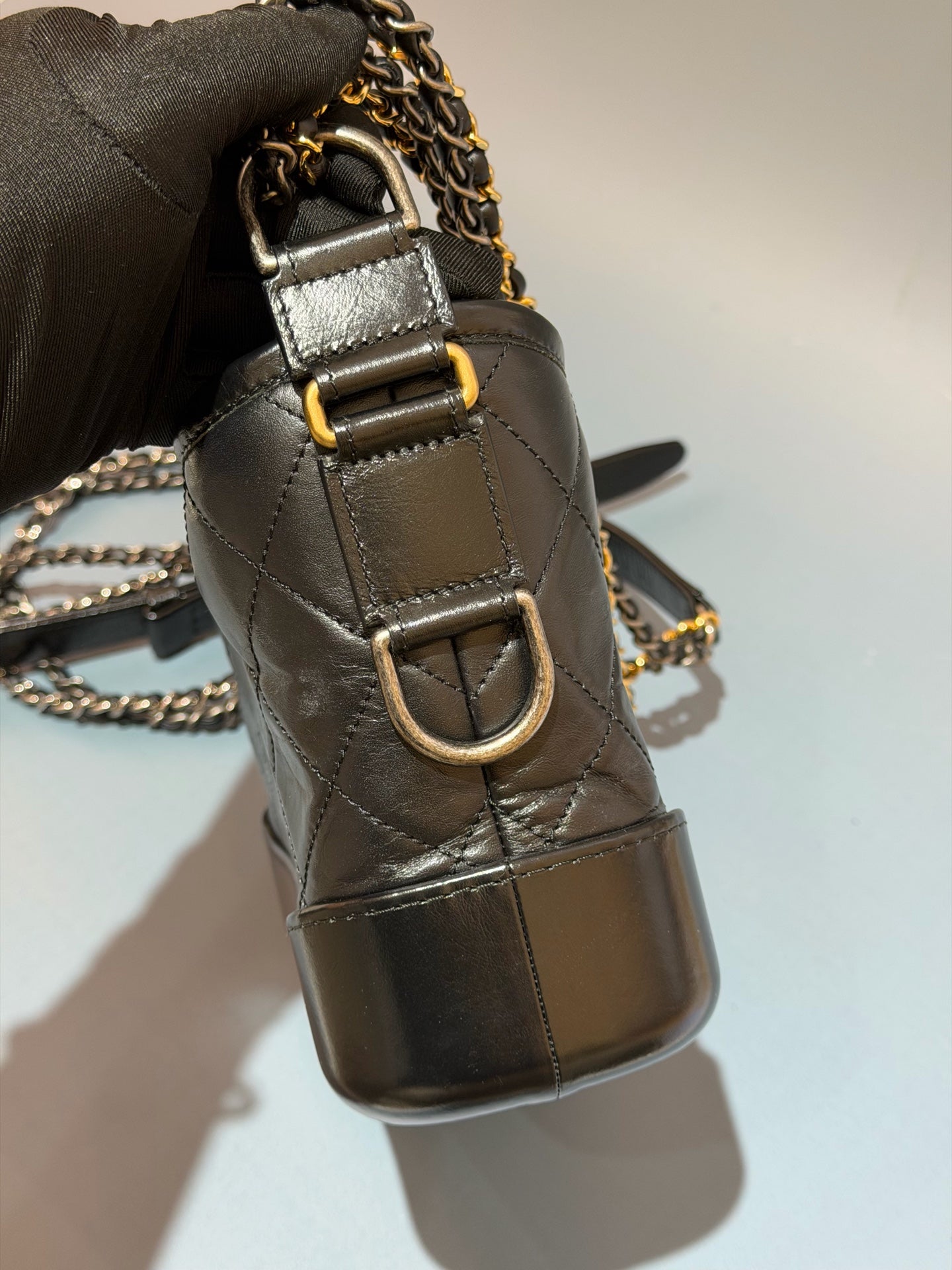 Chanel - Gabrielle - Leather - Black - (small)