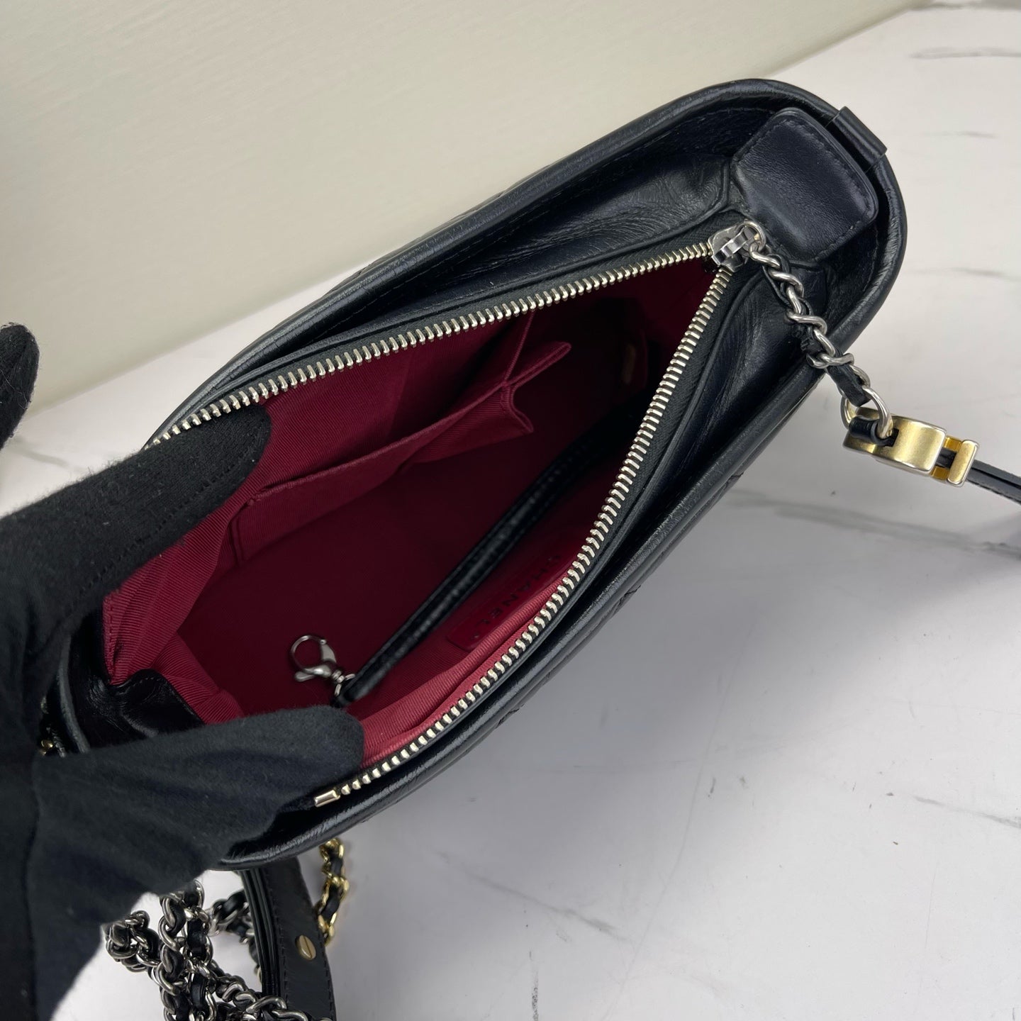 Chanel - Gabrielle - Leather - Black - (small)