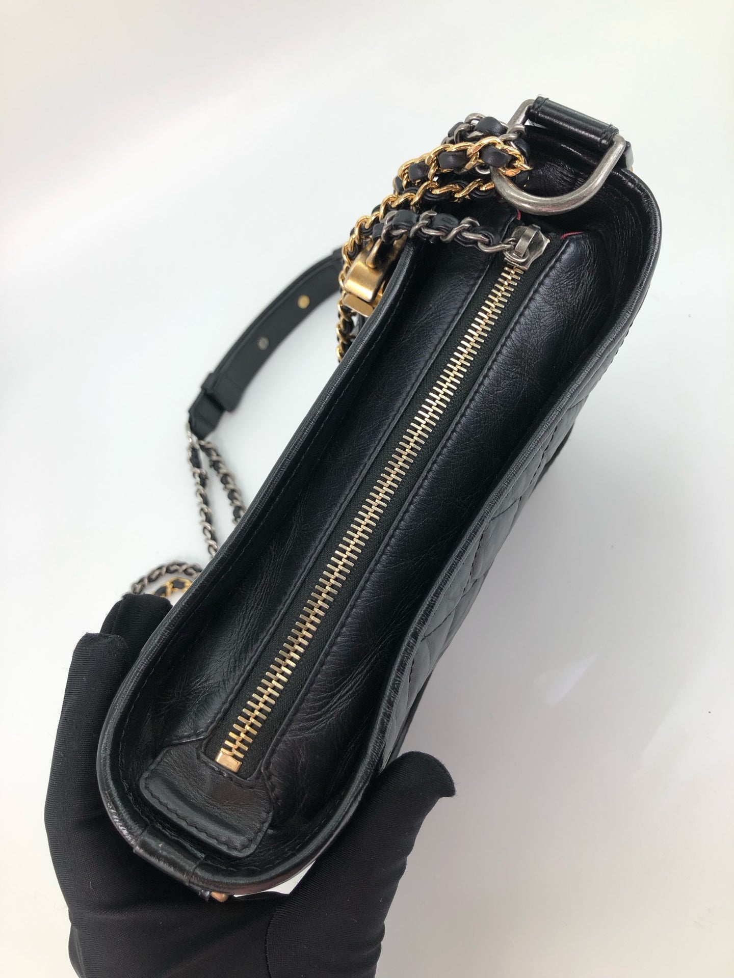 Chanel - Gabrielle - Leather - Black - (small)