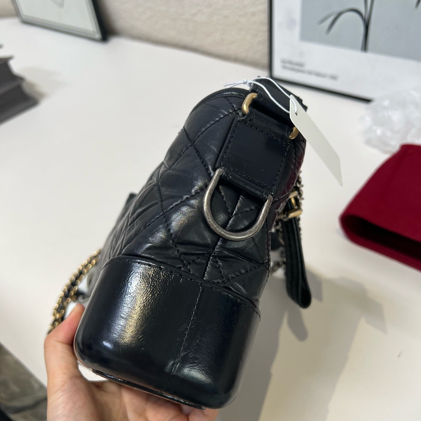Chanel - Gabrielle - Leather - Black - (small)