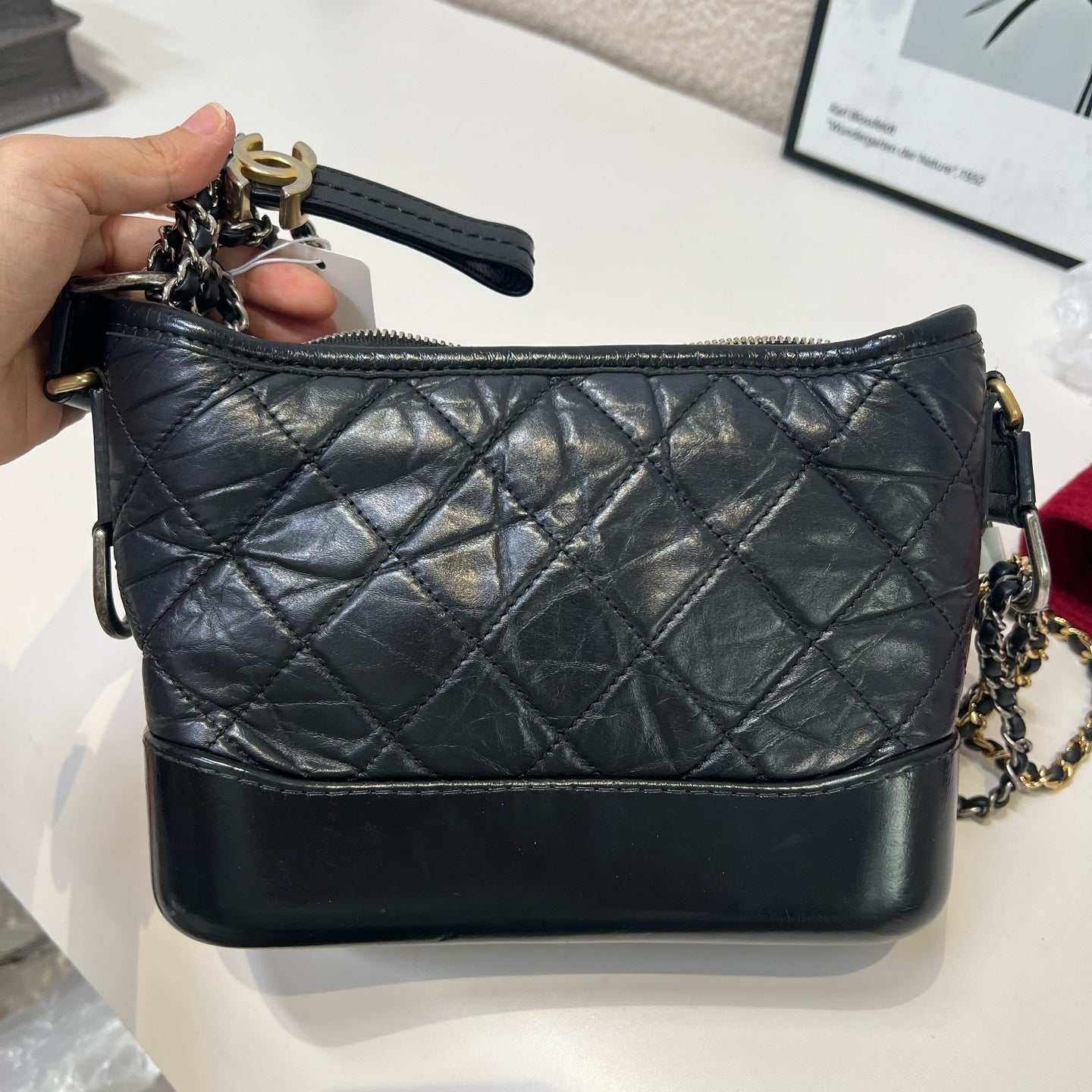 Chanel - Gabrielle - Leather - Black - (small)