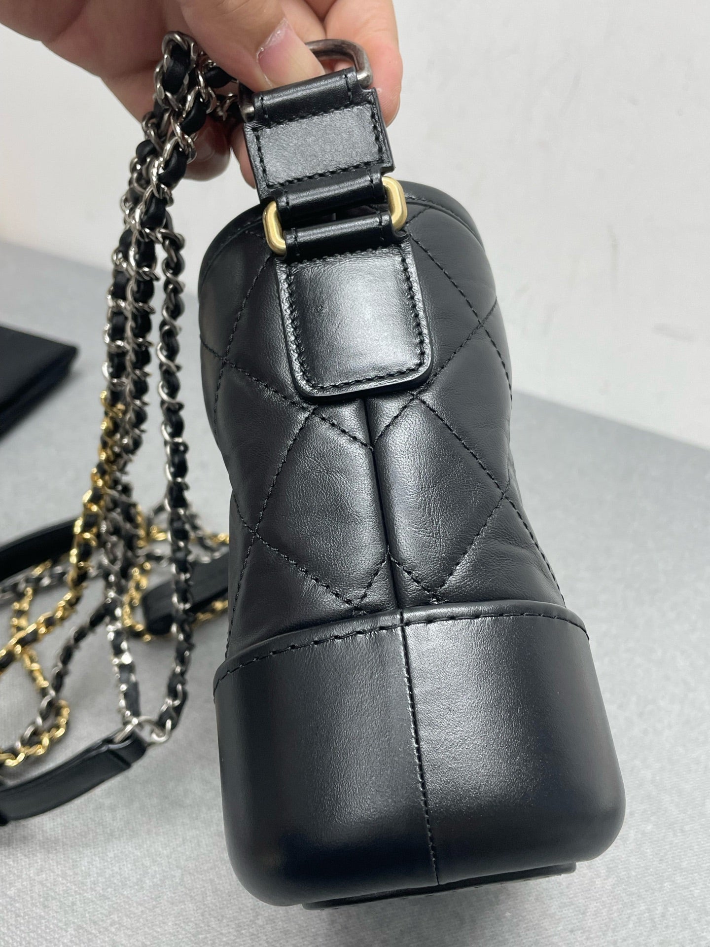 Chanel - Gabrielle - Leather - Black - (Small)