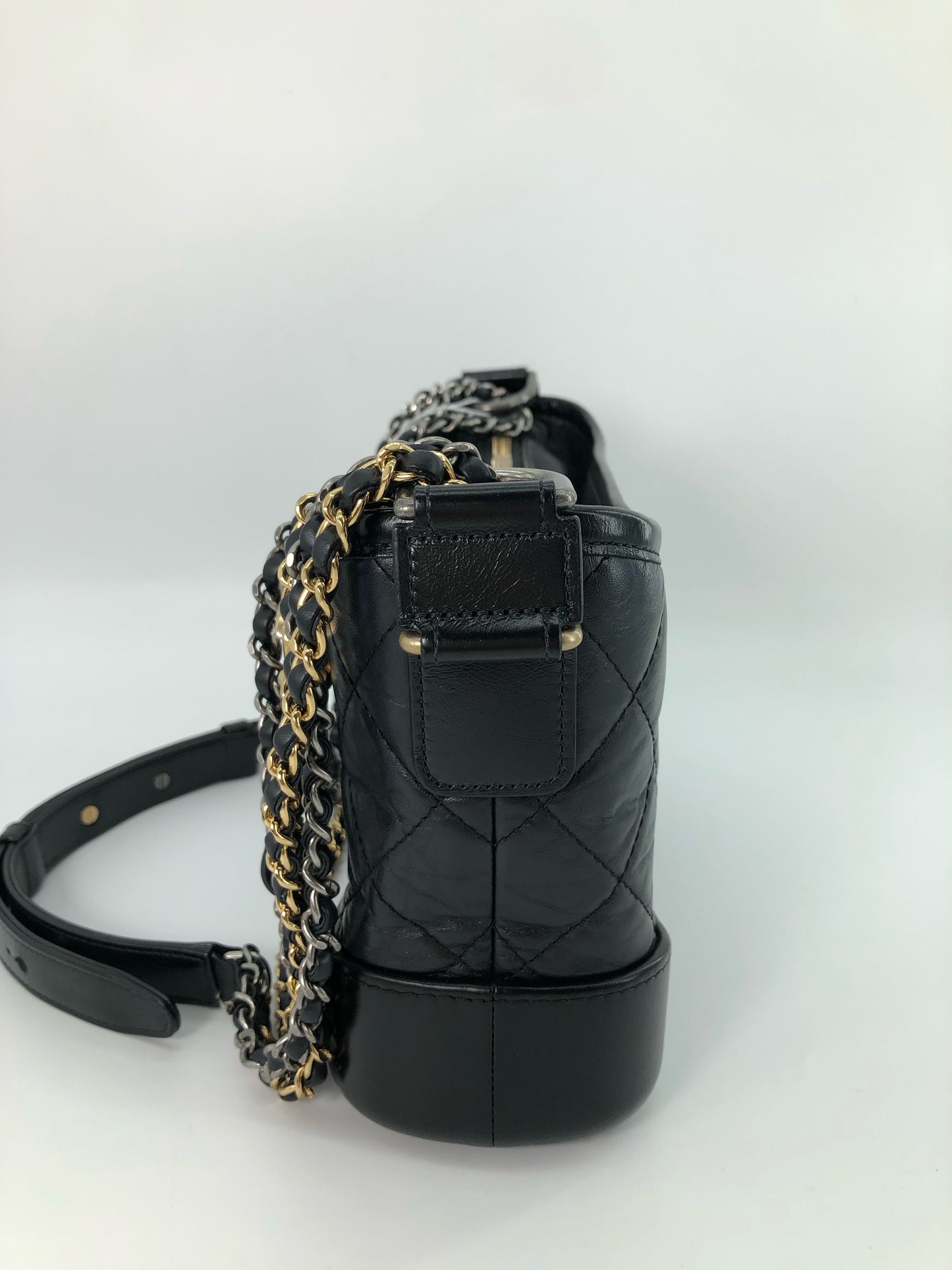 Chanel - Gabrielle - Leather - Black - (small)