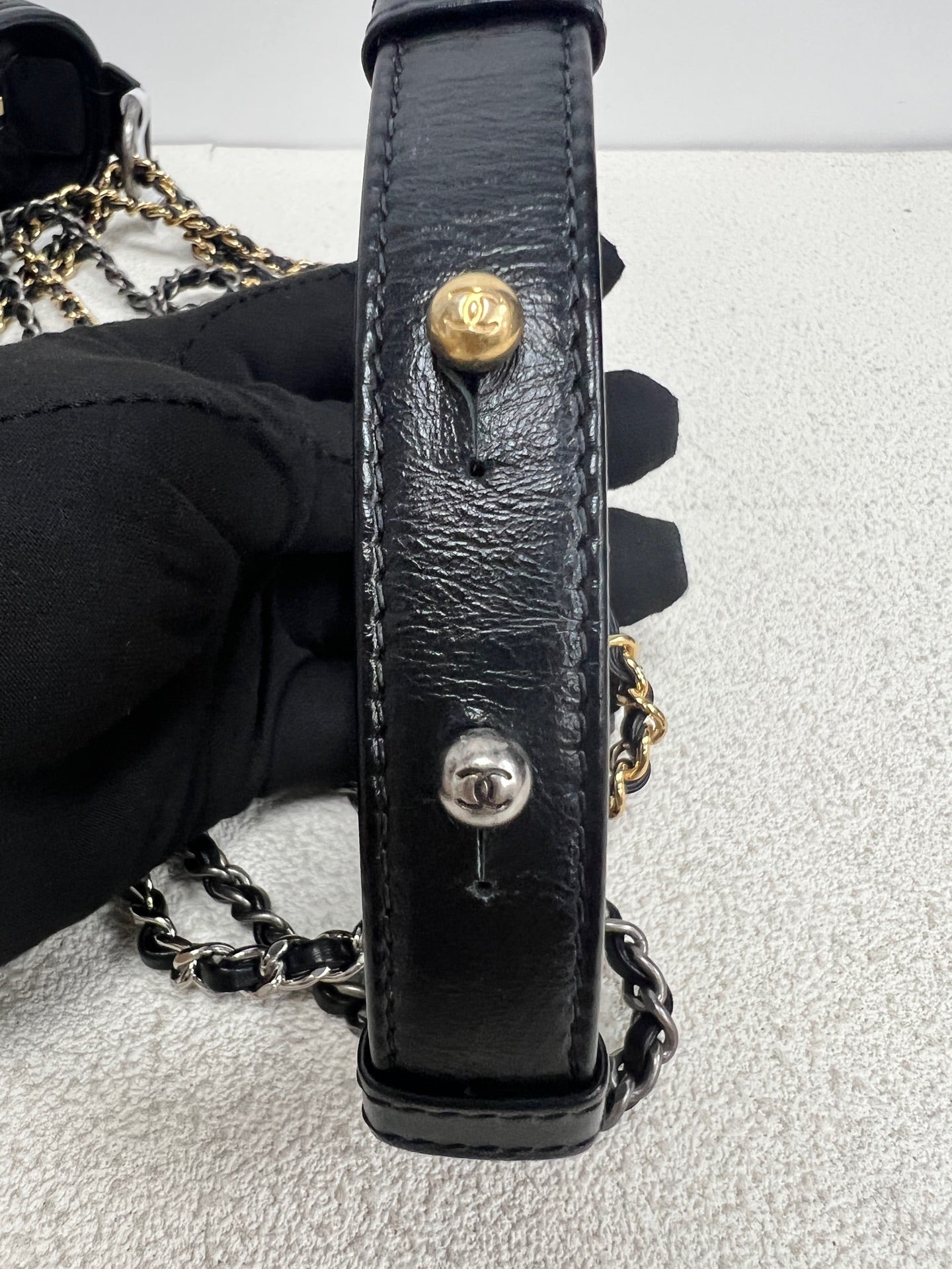Chanel - Gabrielle - Leather - Black - (small)