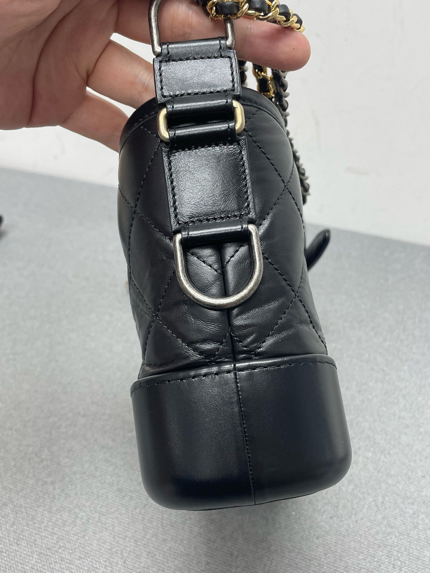 Chanel - Gabrielle - Leather - Black - (Small)