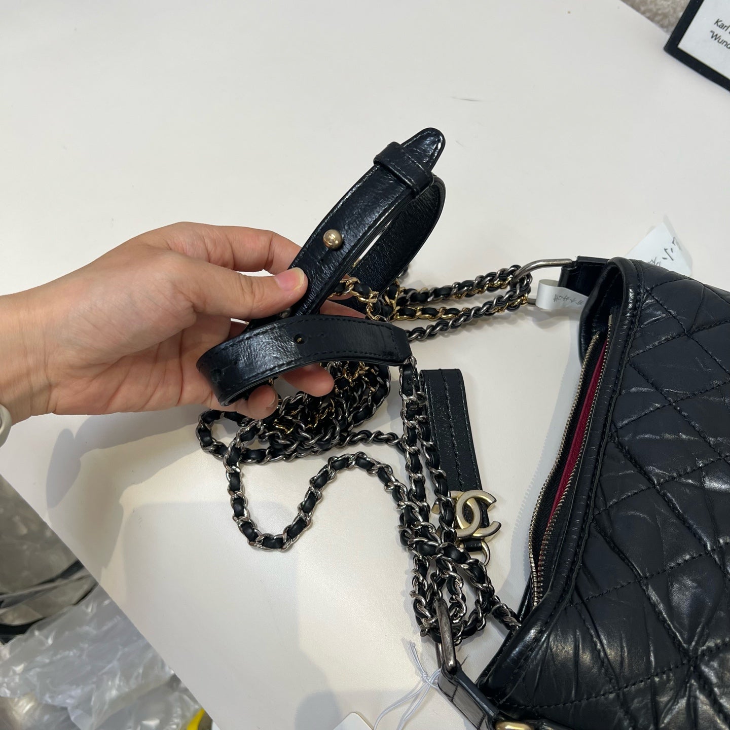 Chanel - Gabrielle - Leather - Black - (small)