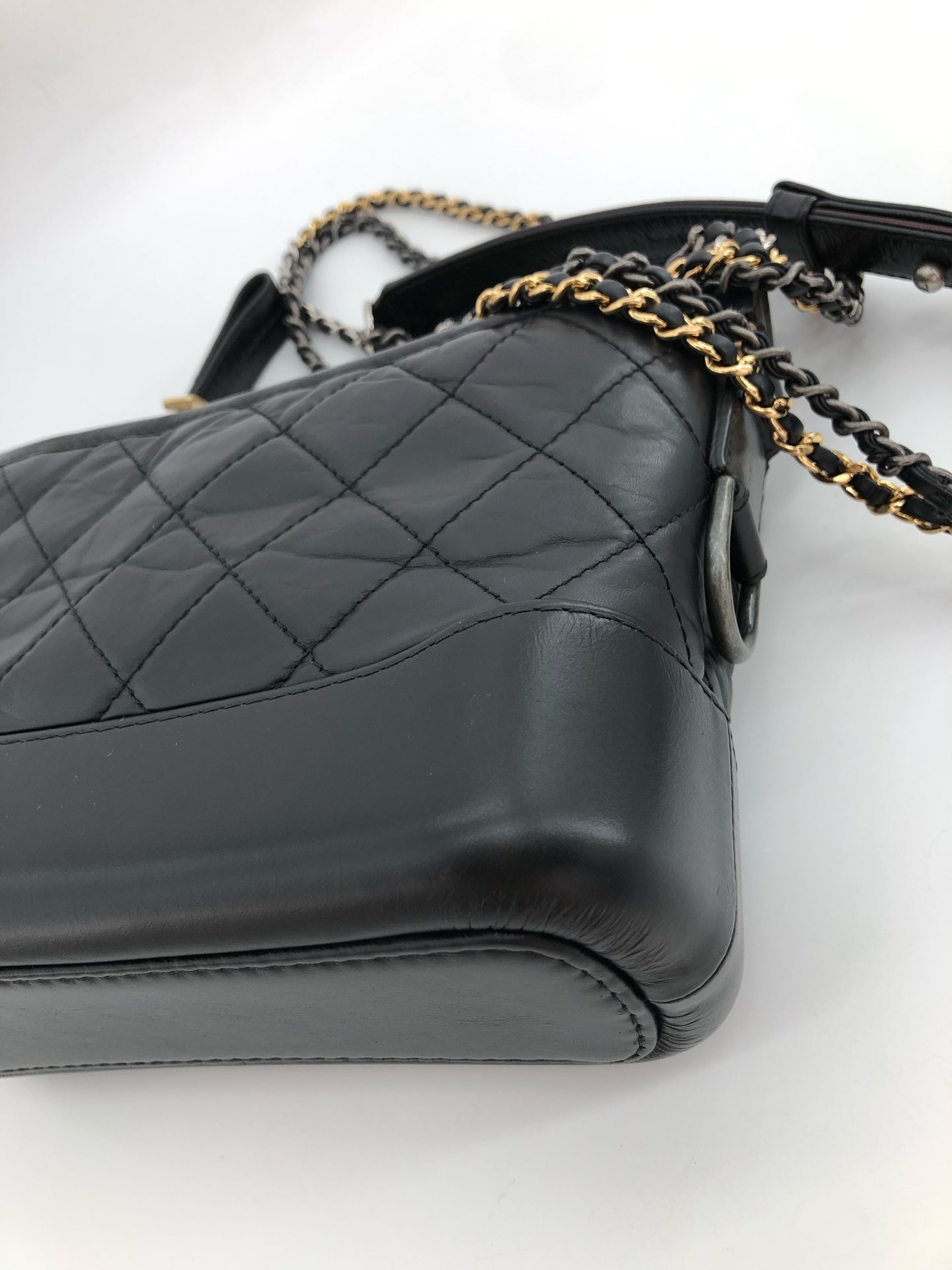Chanel - Gabrielle - Leather - Black - (small)