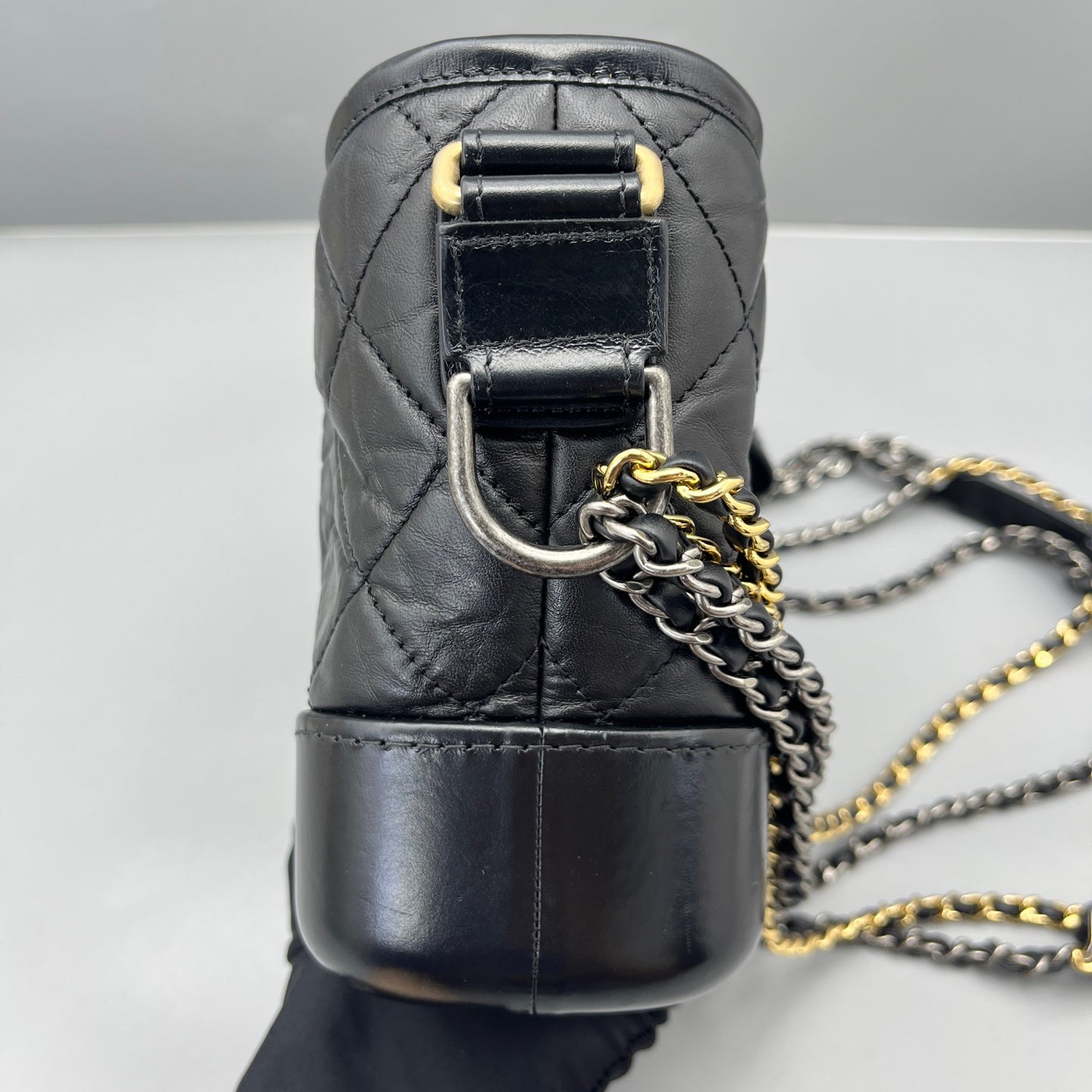 Chanel - Gabrielle - Leather - Black - (small)