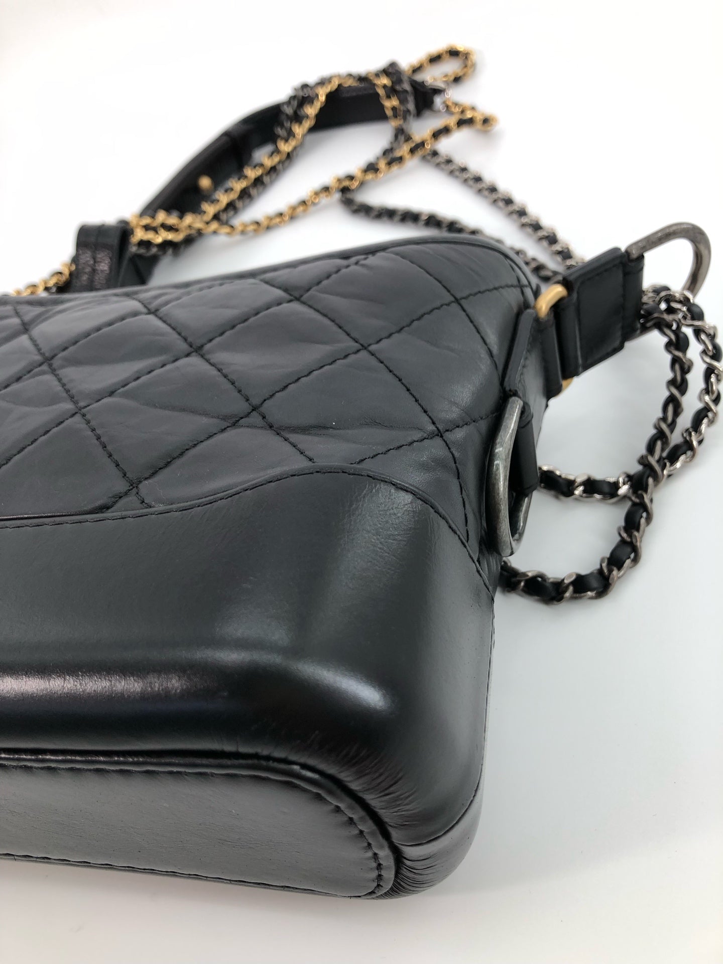 Chanel - Gabrielle - Leather - Black - (small)