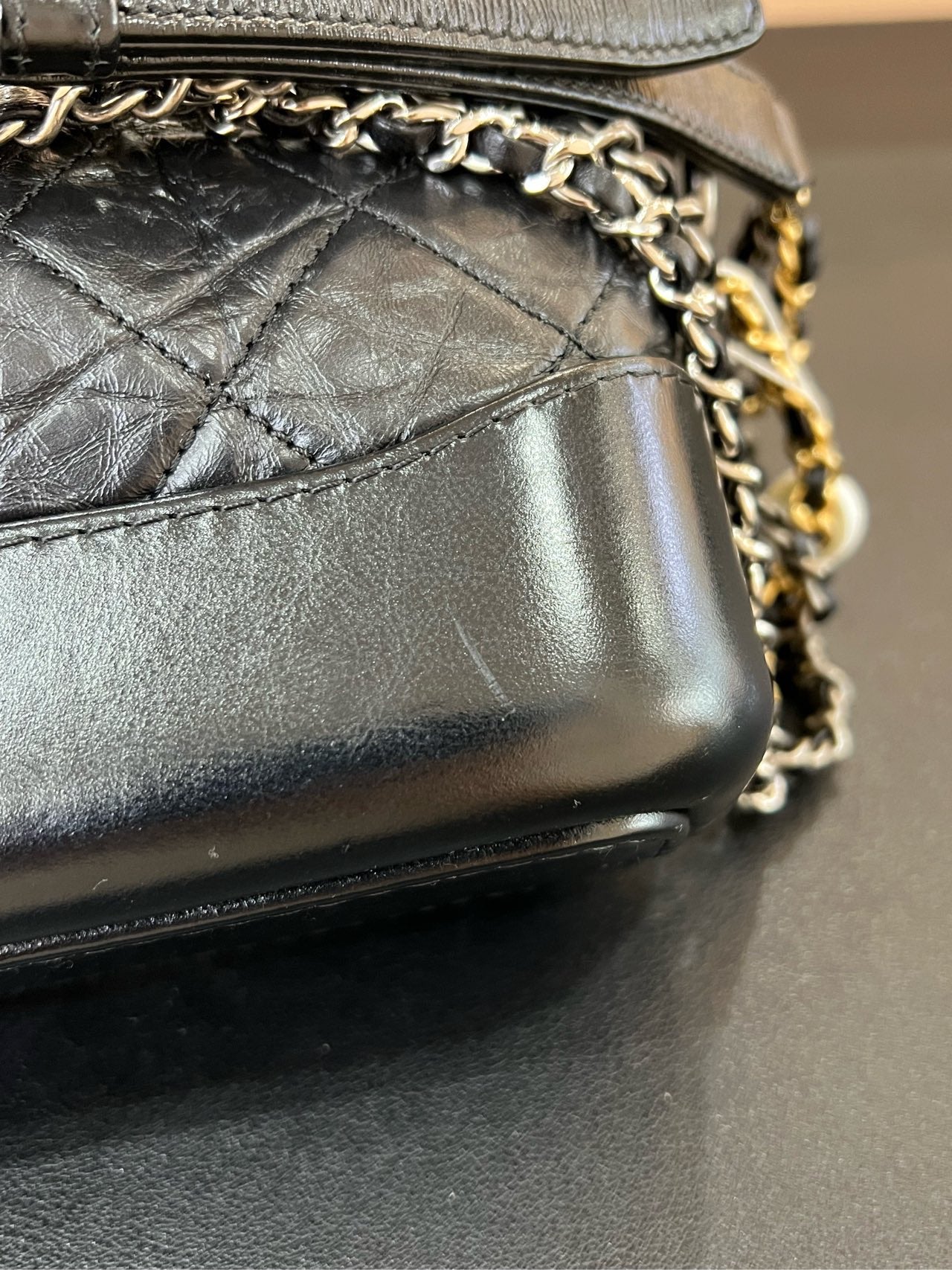 Chanel - Gabrielle - Leather - Black - (small)