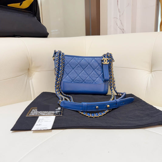 Chanel - Gabrielle - Leather - Blue - (2)