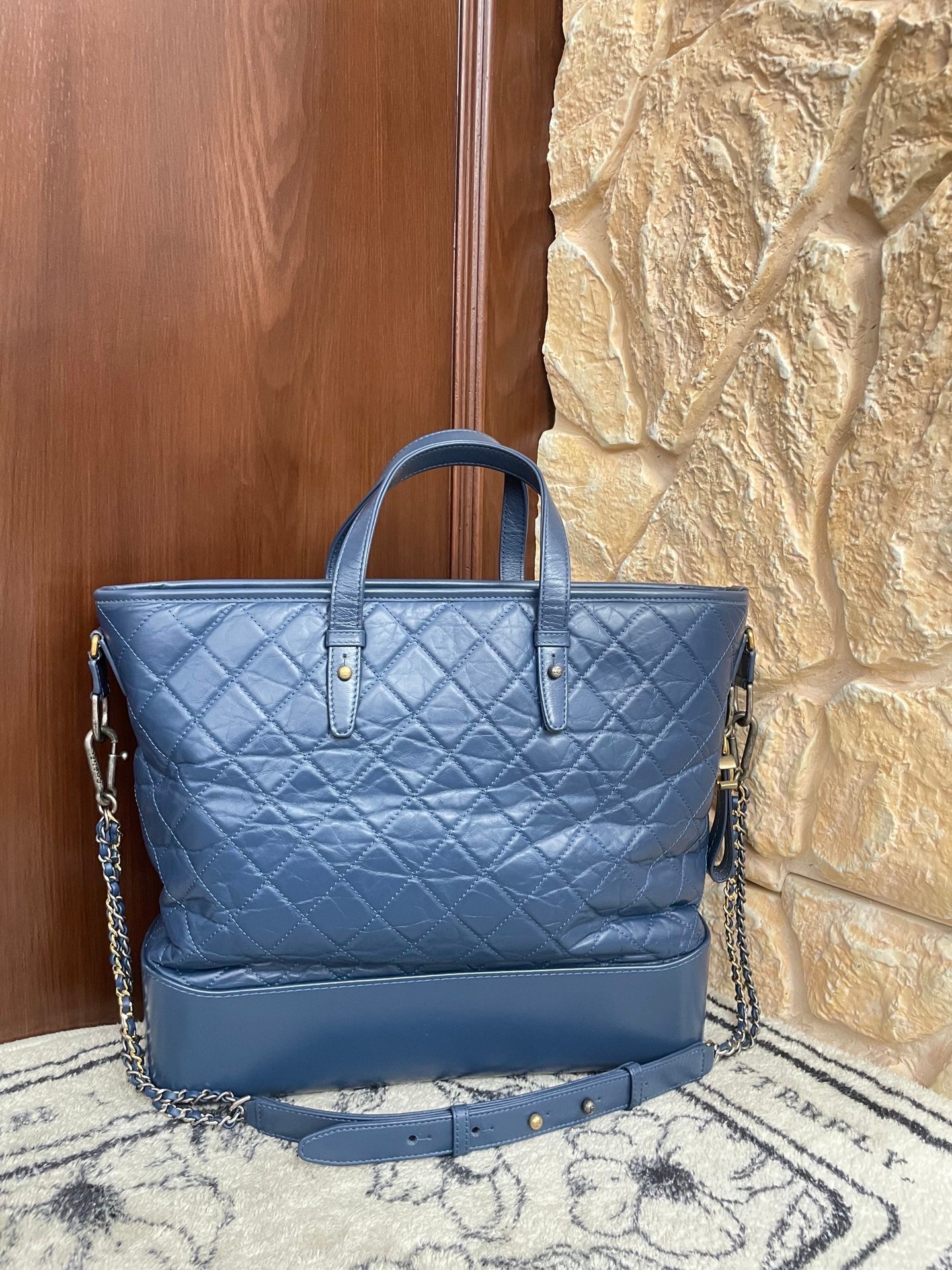 Chanel - Gabrielle - Leather - Blue - (medium)