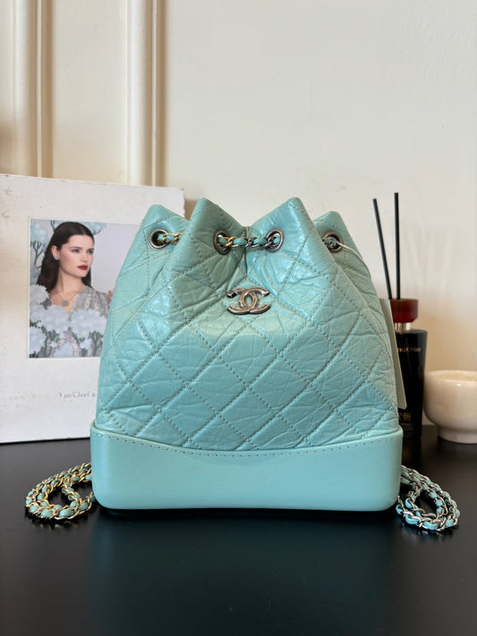 Chanel - Gabrielle - Leather - Blue - (medium)