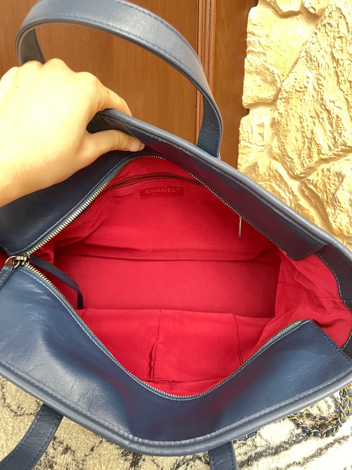 Chanel - Gabrielle - Leather - Blue - (medium)