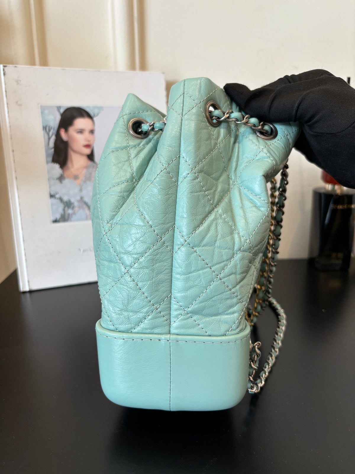 Chanel - Gabrielle - Leather - Blue - (medium)