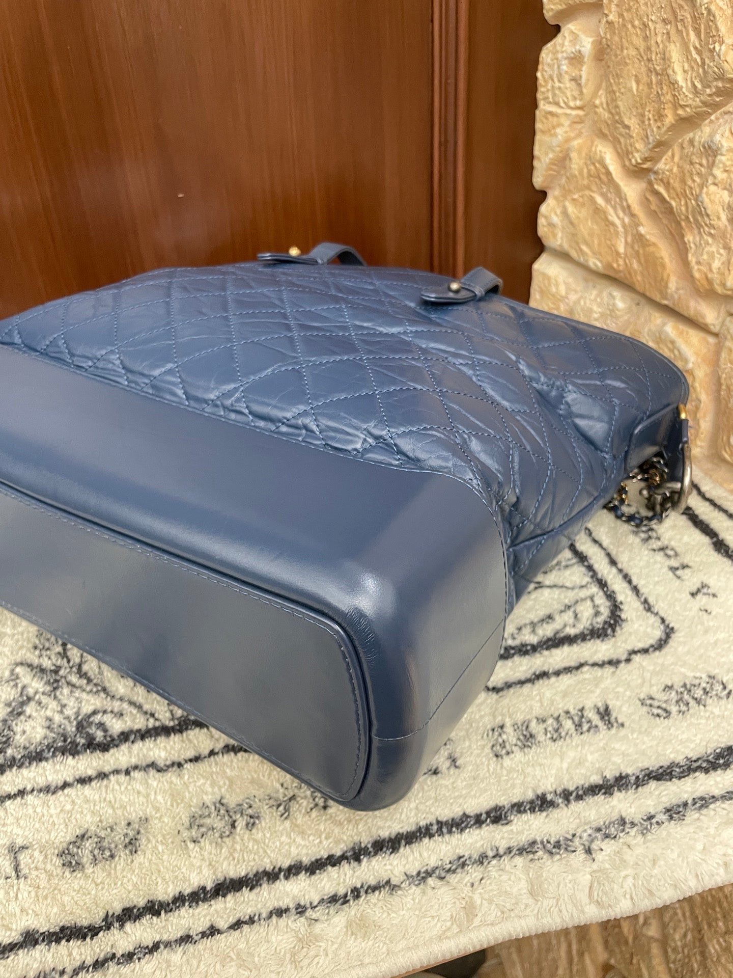Chanel - Gabrielle - Leather - Blue - (medium)