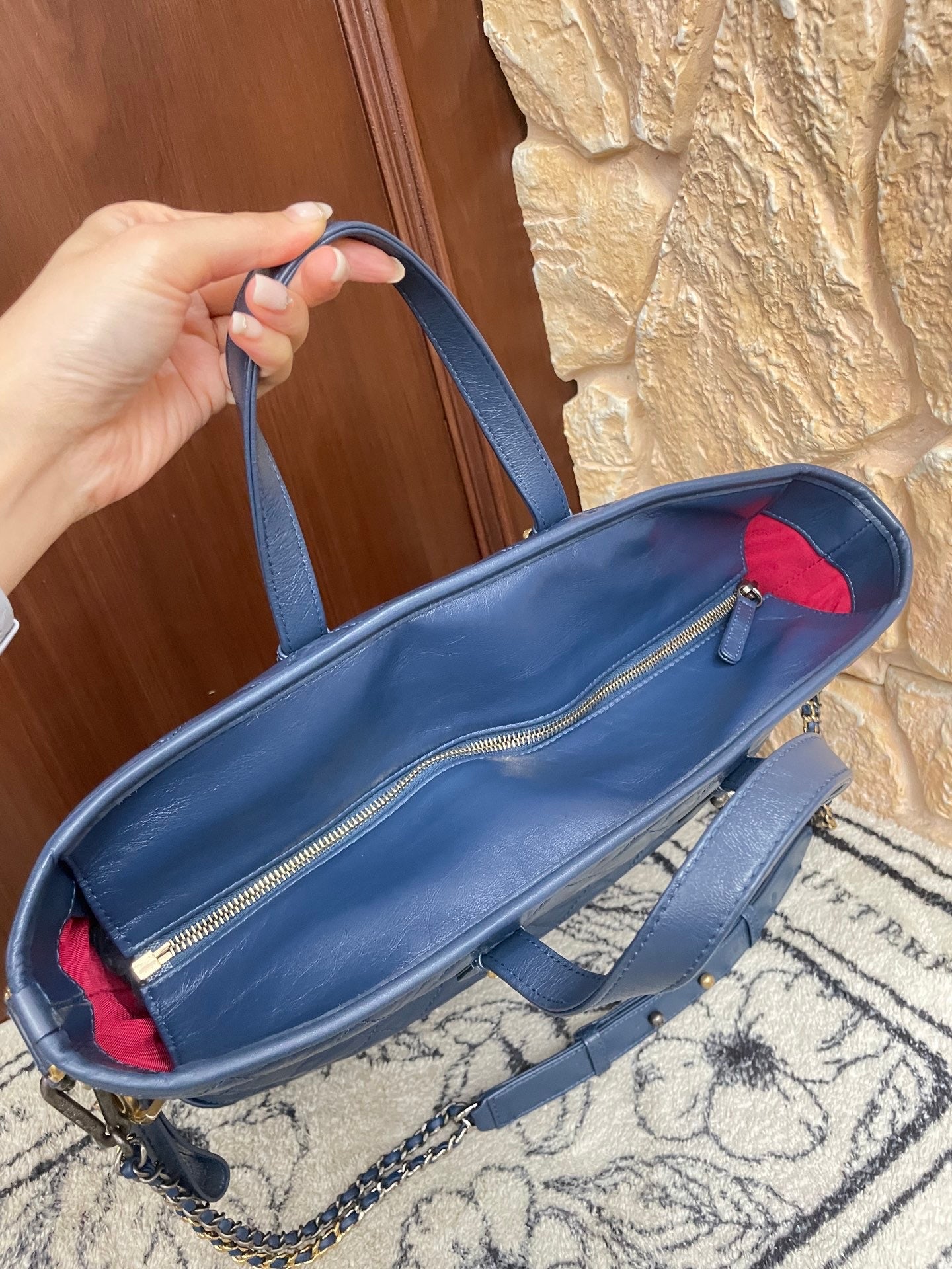 Chanel - Gabrielle - Leather - Blue - (medium)