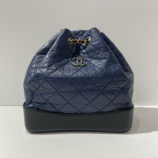 Chanel - Gabrielle - Leather - Blue - (small)